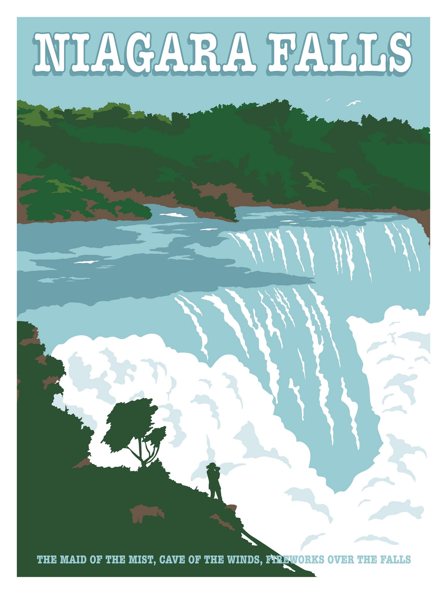Niagara Falls Travel Print by Retrodrome on GIANT ART