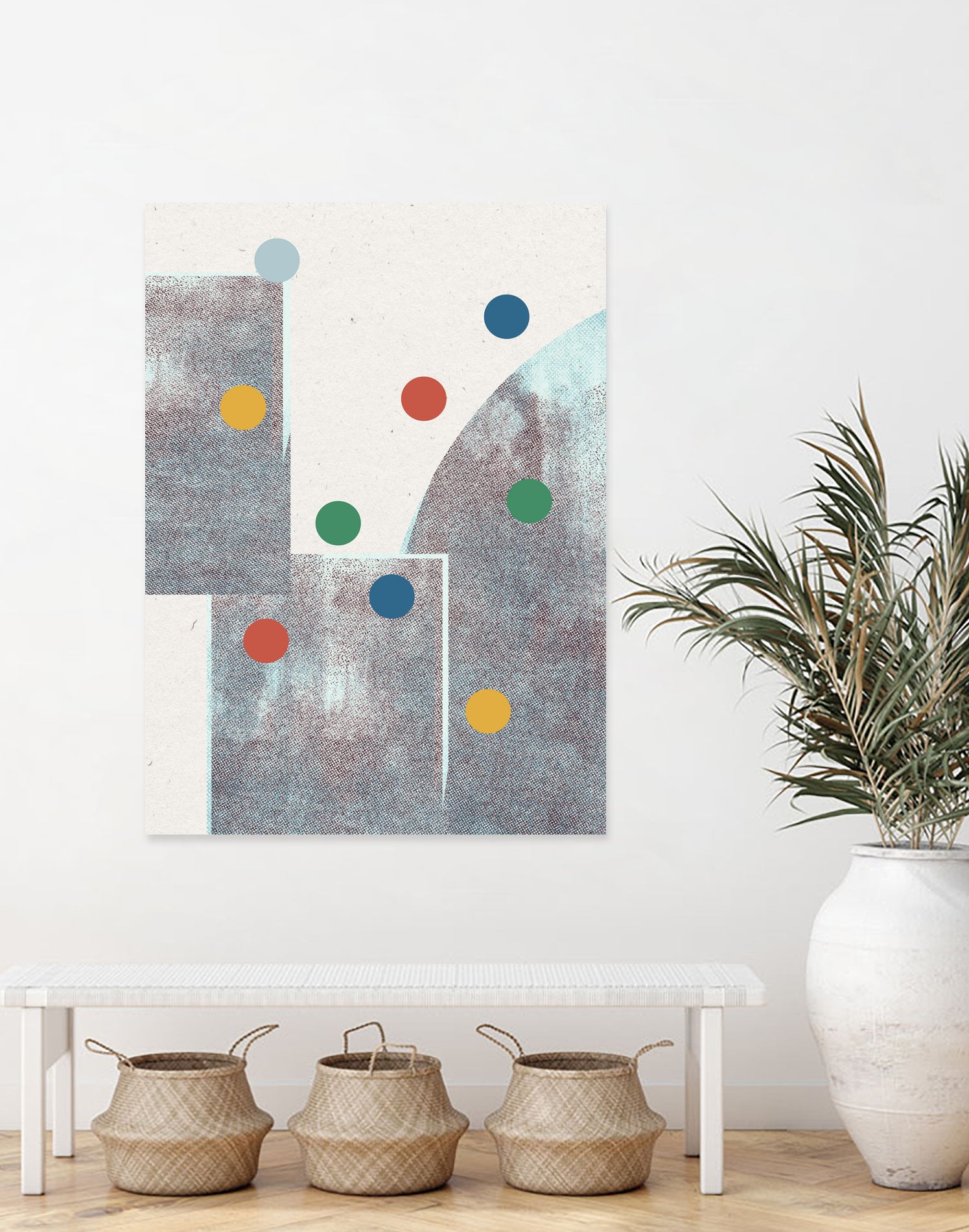 Retro Dots No.1 by The Miuus Studio  on GIANT ART - abstractt