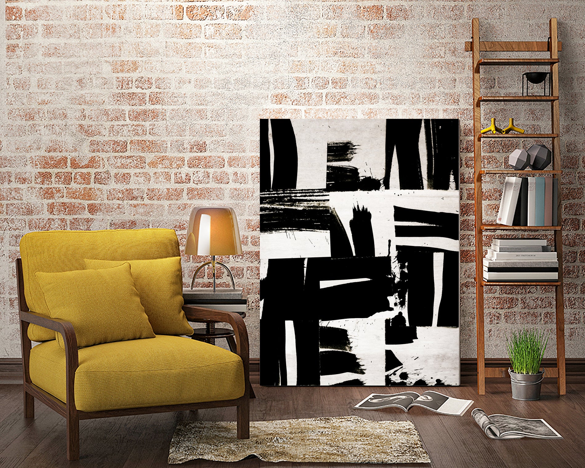 Wabi Sabi Black and White Abstract by Iris Lehnhardt on GIANT ART - collage paintings collage