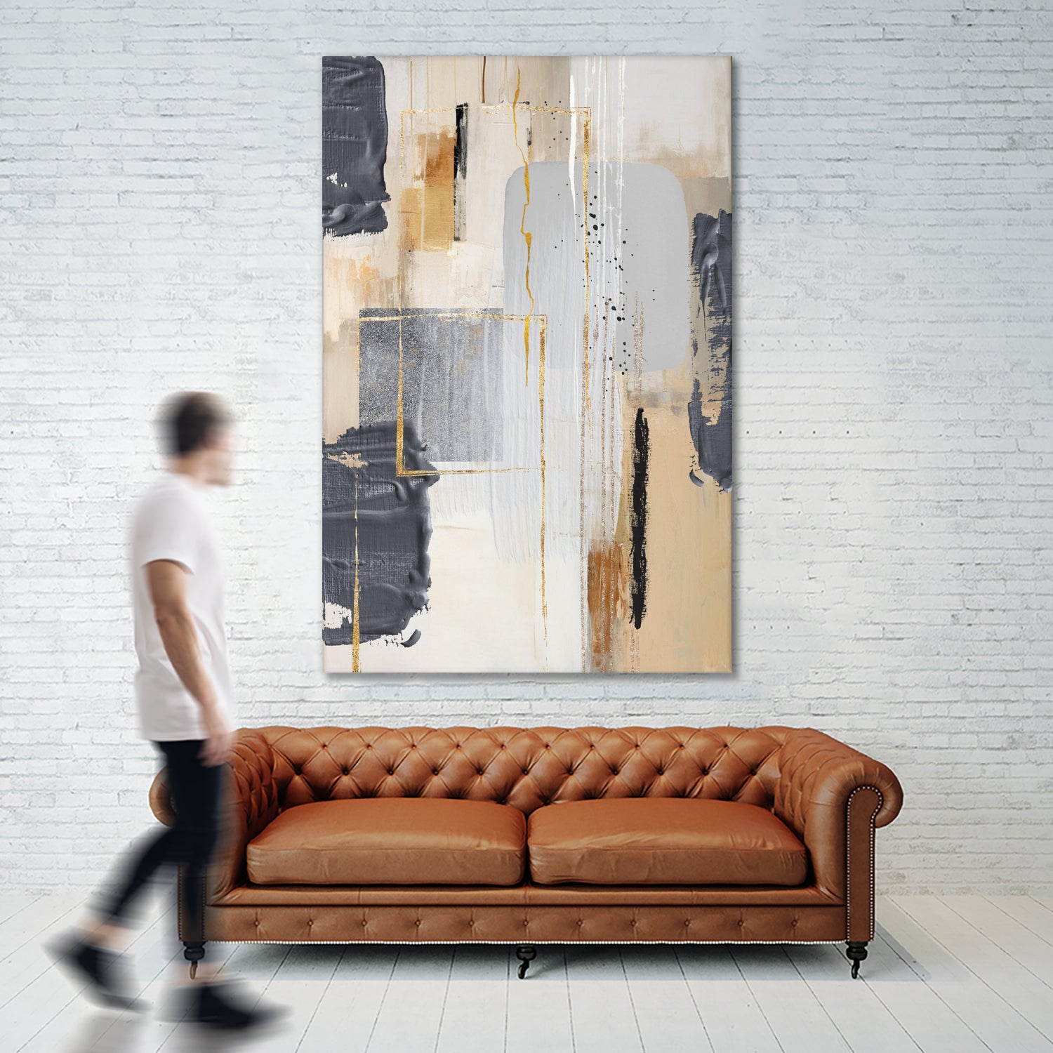 Neutral With Grey 2 by Sally on GIANT ART - illustration sally ann moss