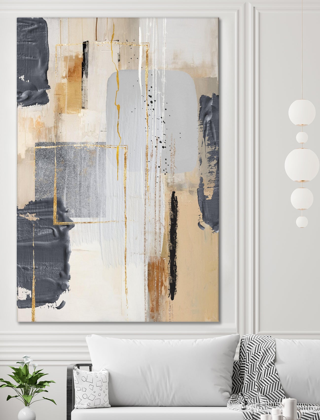 Neutral With Grey 2 by Sally on GIANT ART - illustration sally ann moss