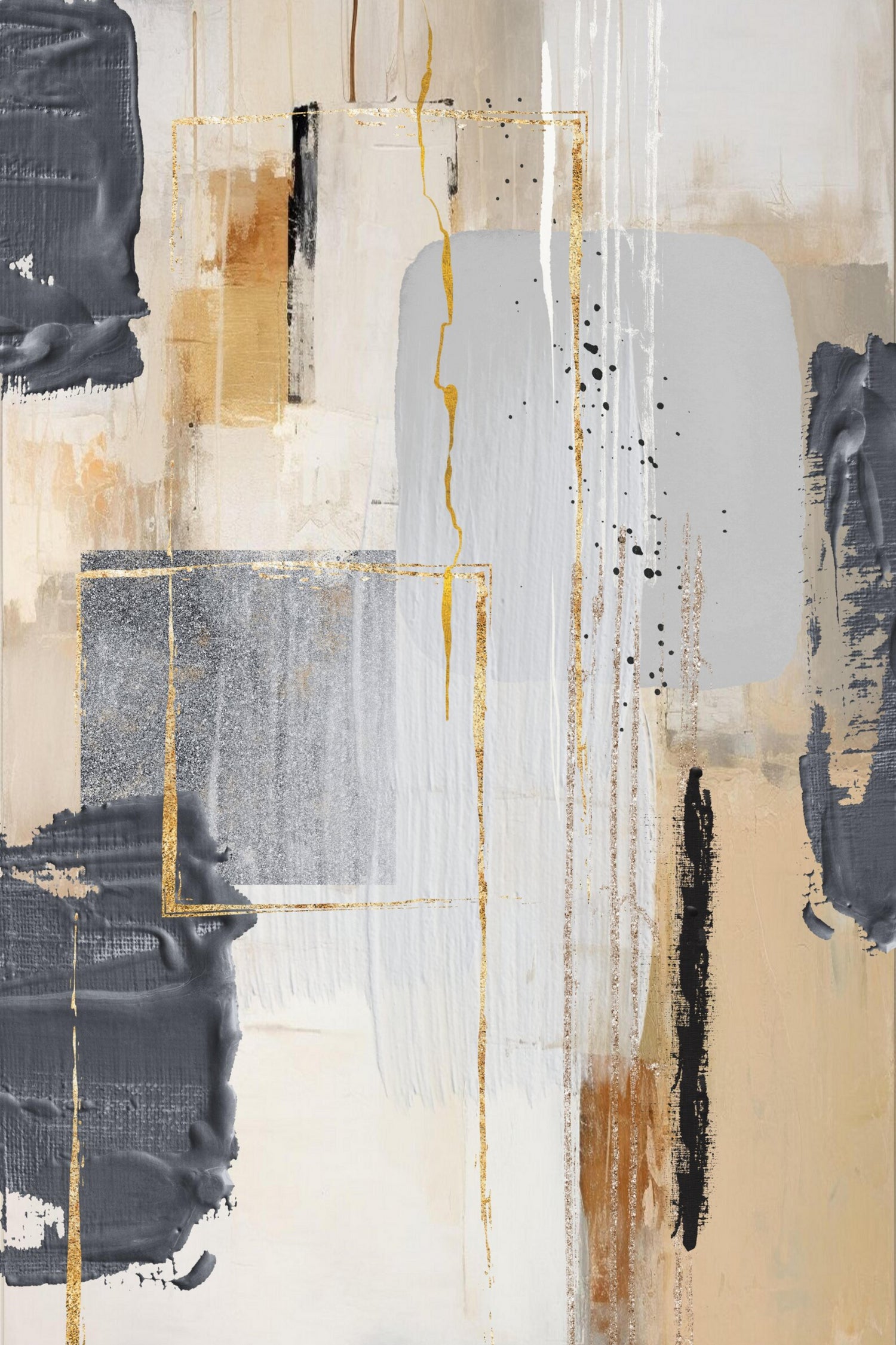 Neutral With Grey 2 by Sally on GIANT ART - illustration sally ann moss