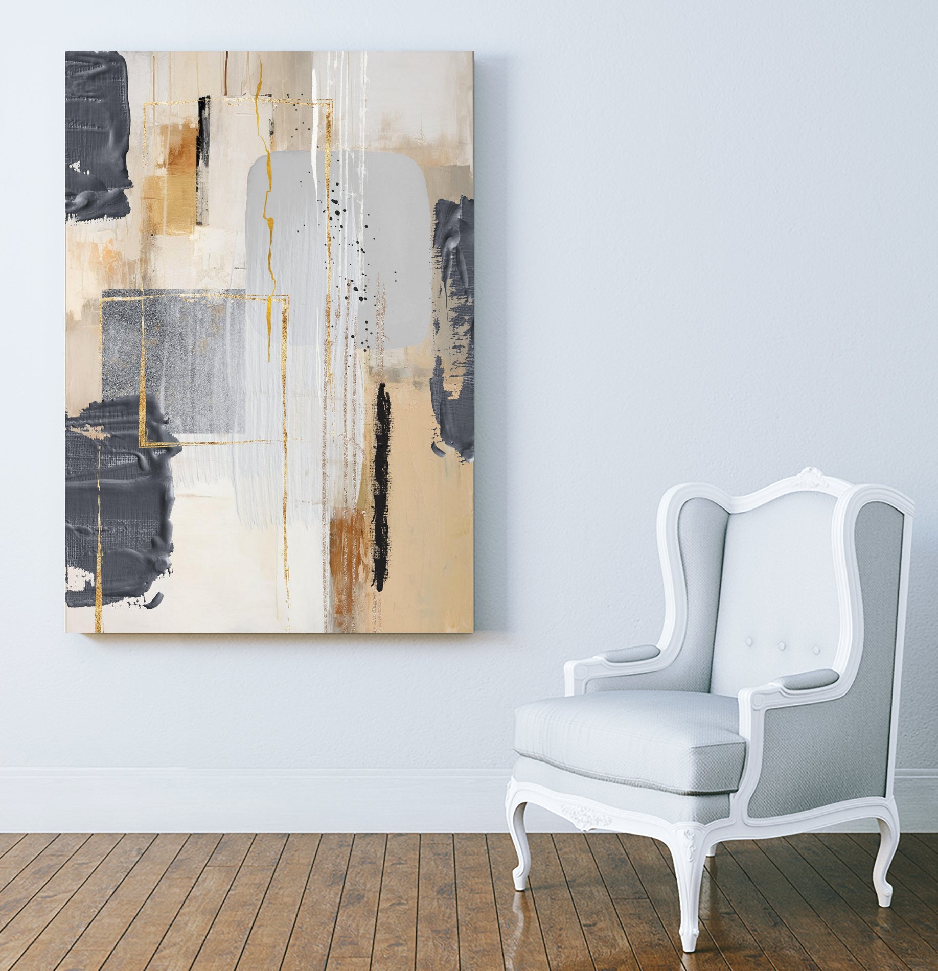 Neutral With Grey 2 by Sally on GIANT ART - illustration sally ann moss