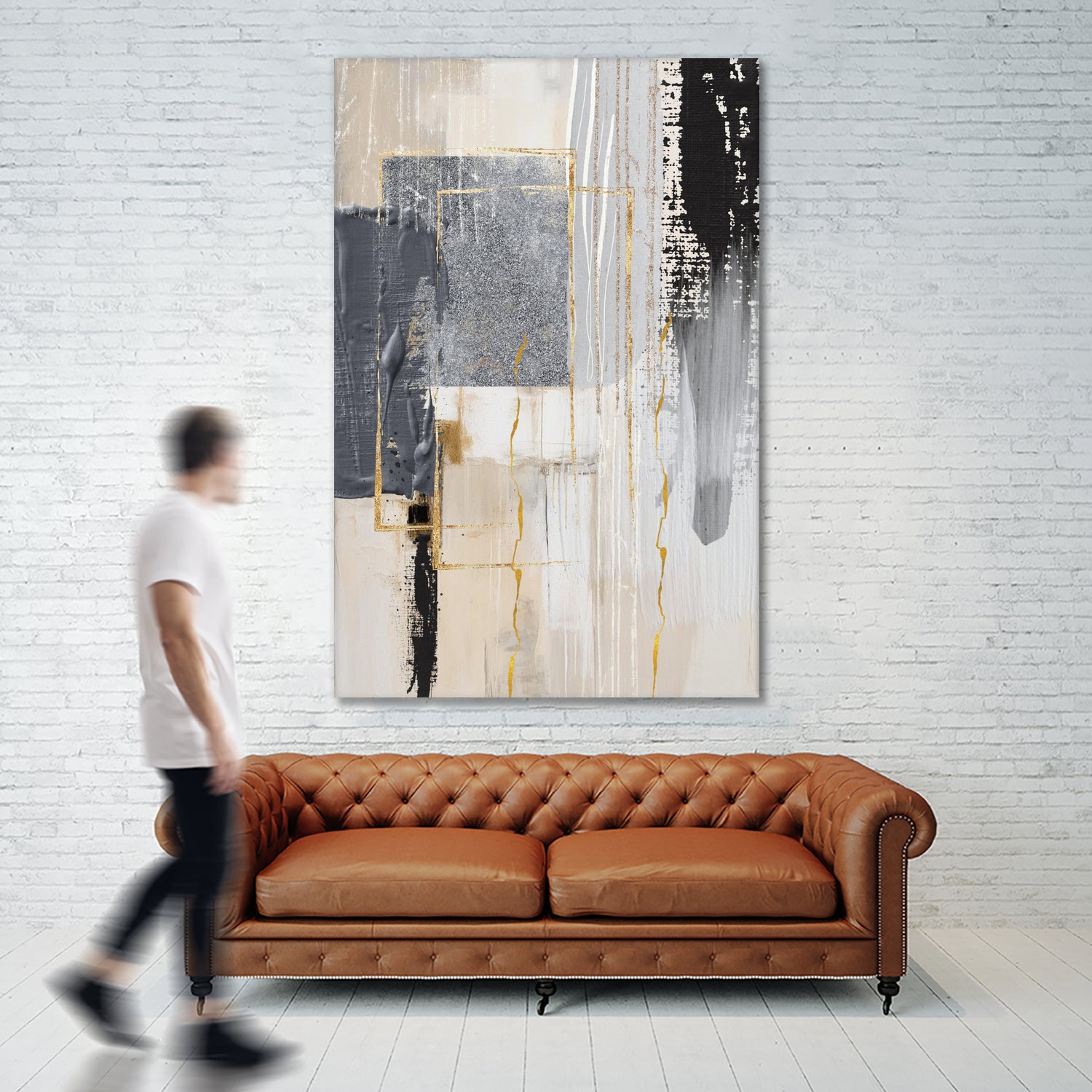 Neutral With Grey 3 by Sally on GIANT ART - illustration sally ann moss