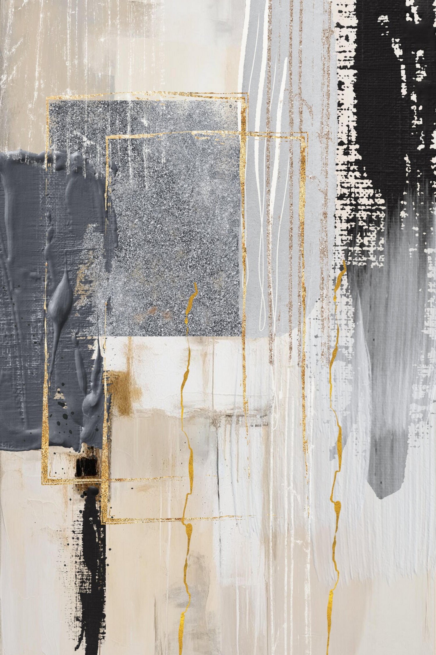 Neutral With Grey 3 by Sally on GIANT ART - illustration sally ann moss