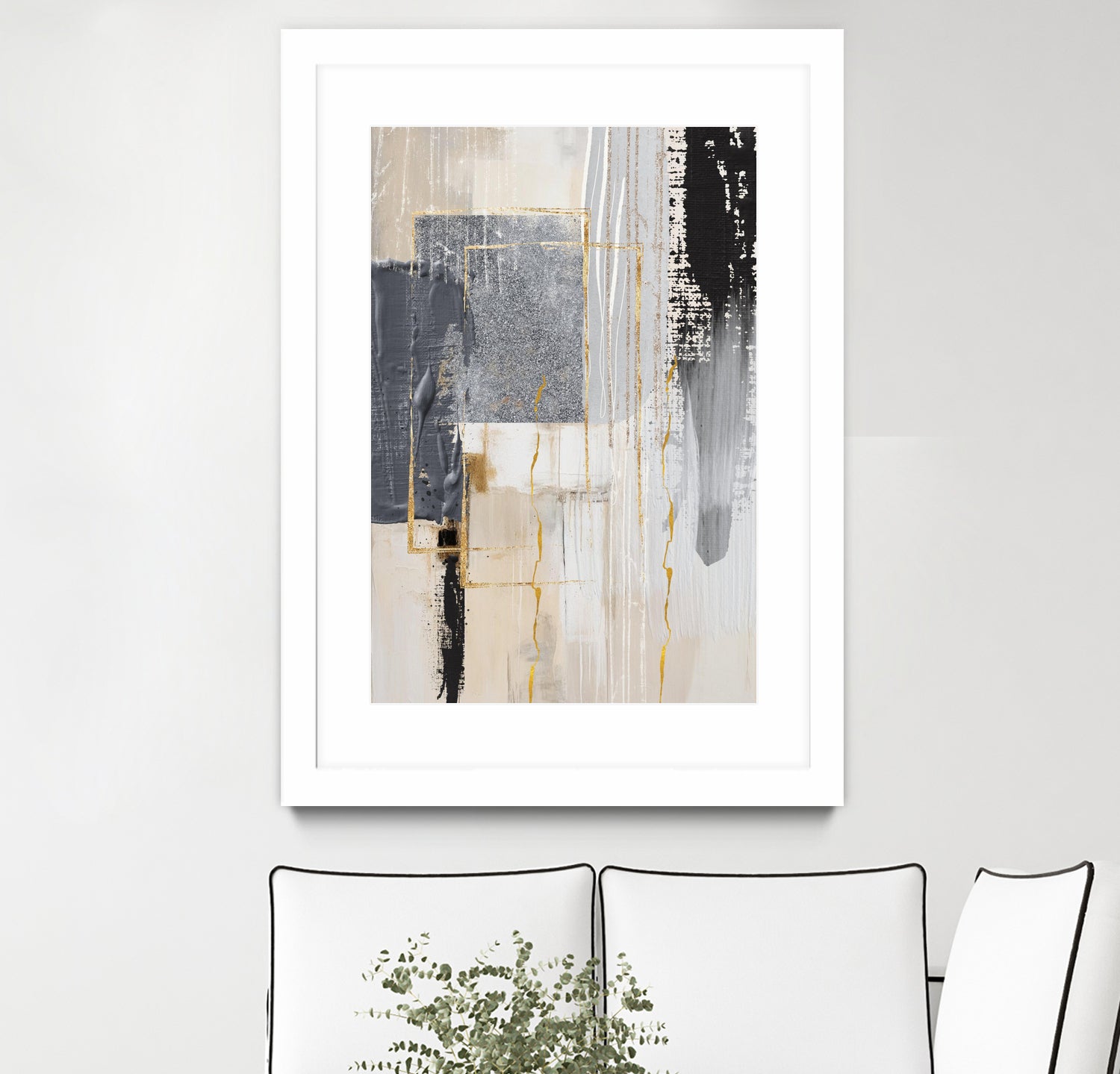 Neutral With Grey 3 by Sally on GIANT ART - illustration sally ann moss