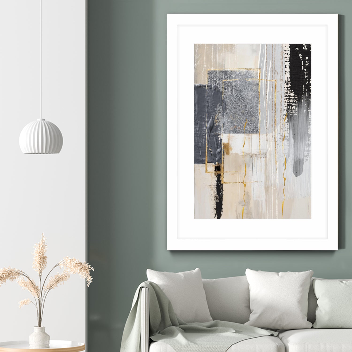 Neutral With Grey 3 by Sally on GIANT ART - illustration sally ann moss