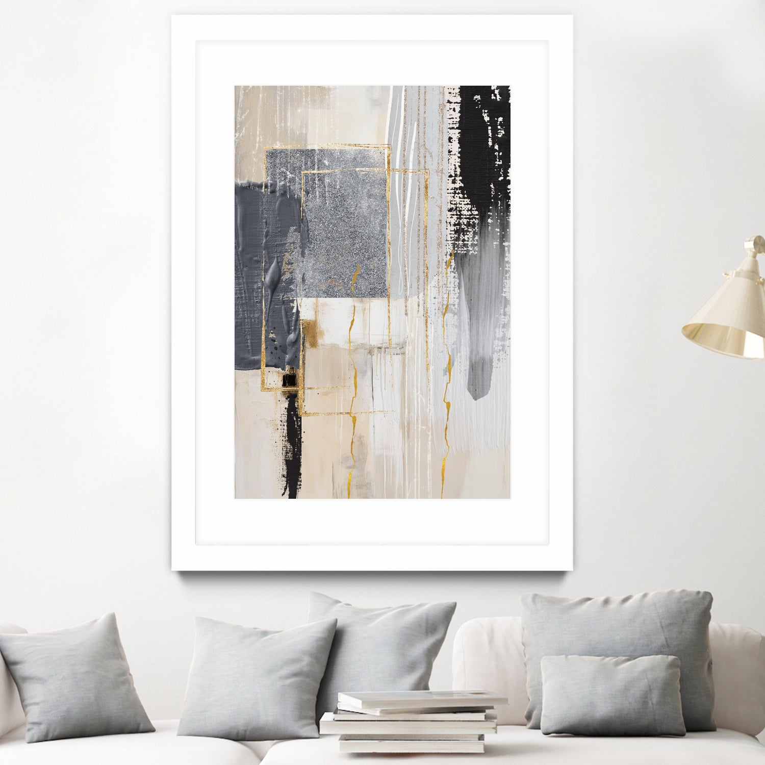Neutral With Grey 3 by Sally on GIANT ART - illustration sally ann moss