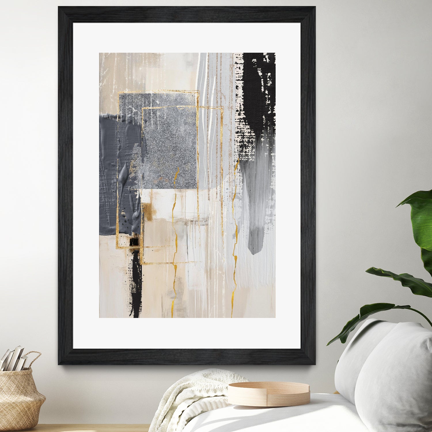 Neutral With Grey 3 by Sally on GIANT ART - illustration sally ann moss