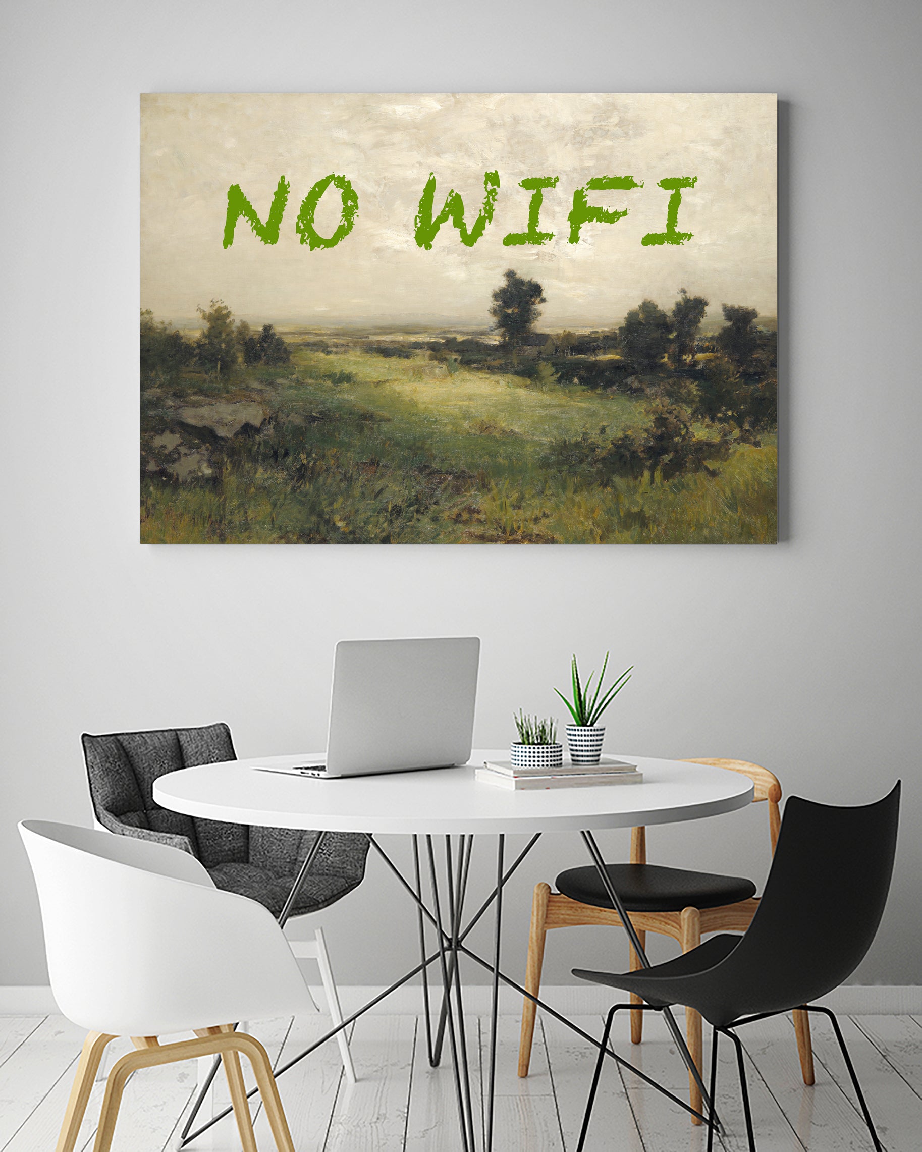 No WiFi / Oil Painting Landscape by The on GIANT ART - art concept