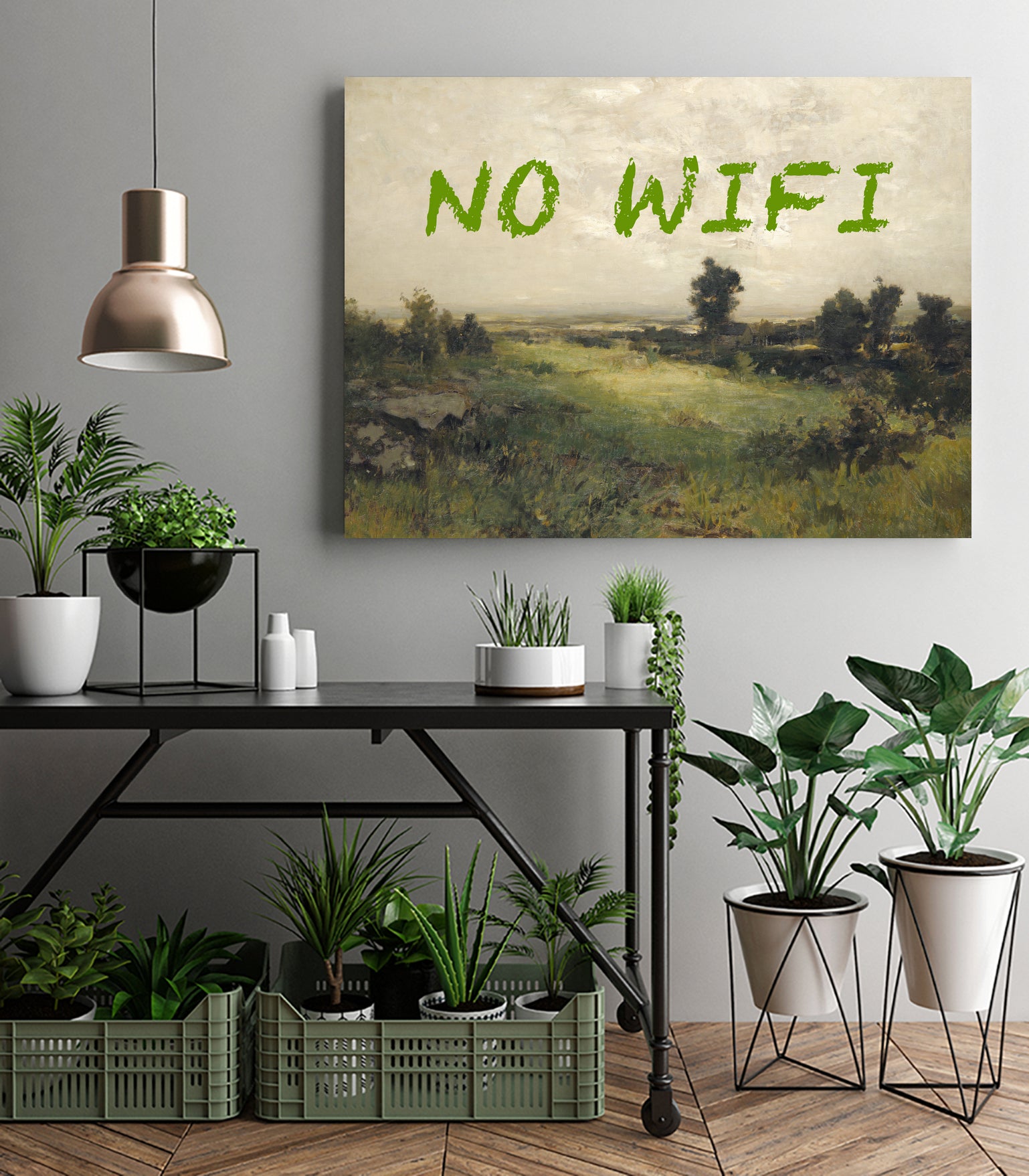 No WiFi / Oil Painting Landscape by The on GIANT ART - art concept