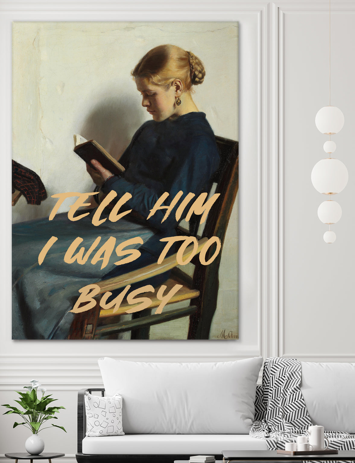 Tell Him I Was To Busy by The Art Concept on GIANT ART - clothing text & quotes clothing