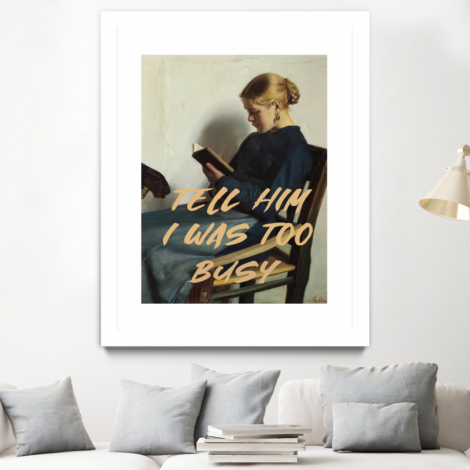 Tell Him I Was To Busy by The Art Concept on GIANT ART - clothing text & quotes clothing