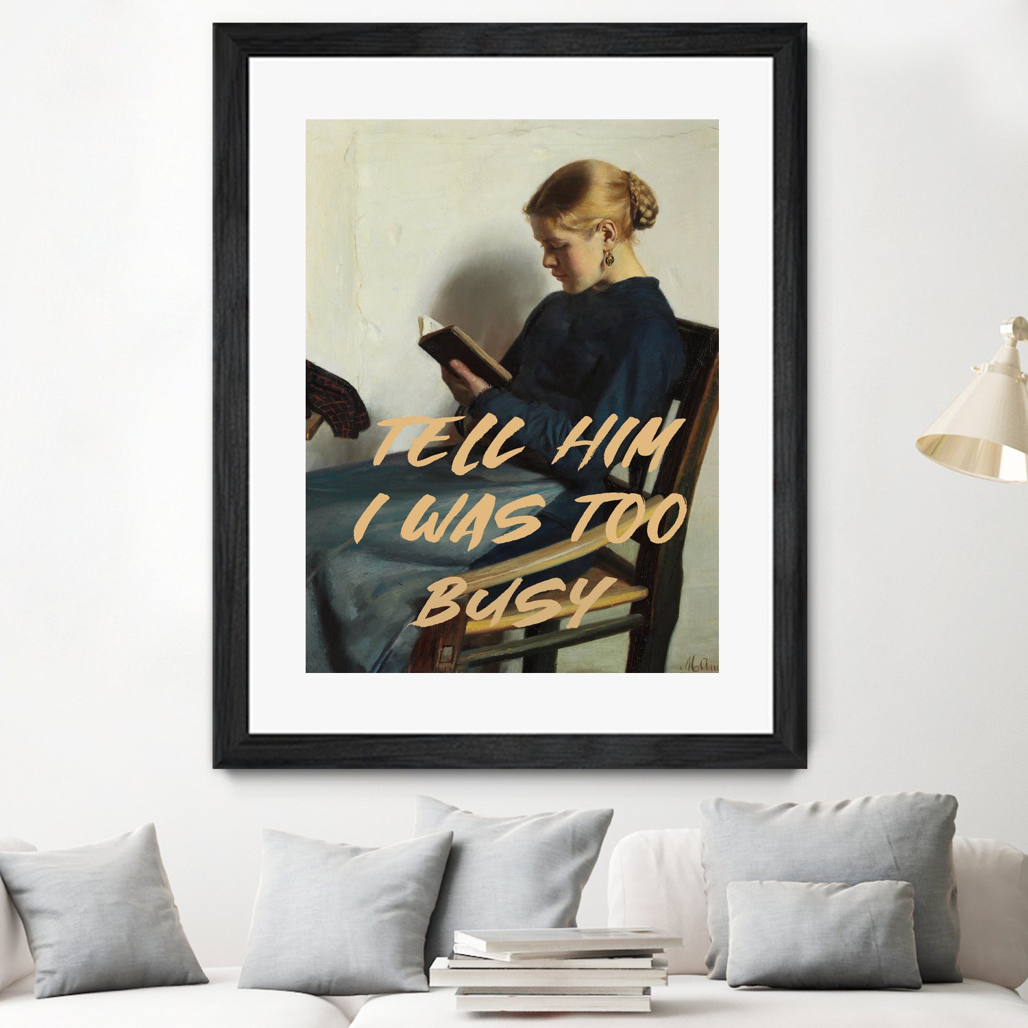 Tell Him I Was To Busy by The Art Concept on GIANT ART - clothing text & quotes clothing