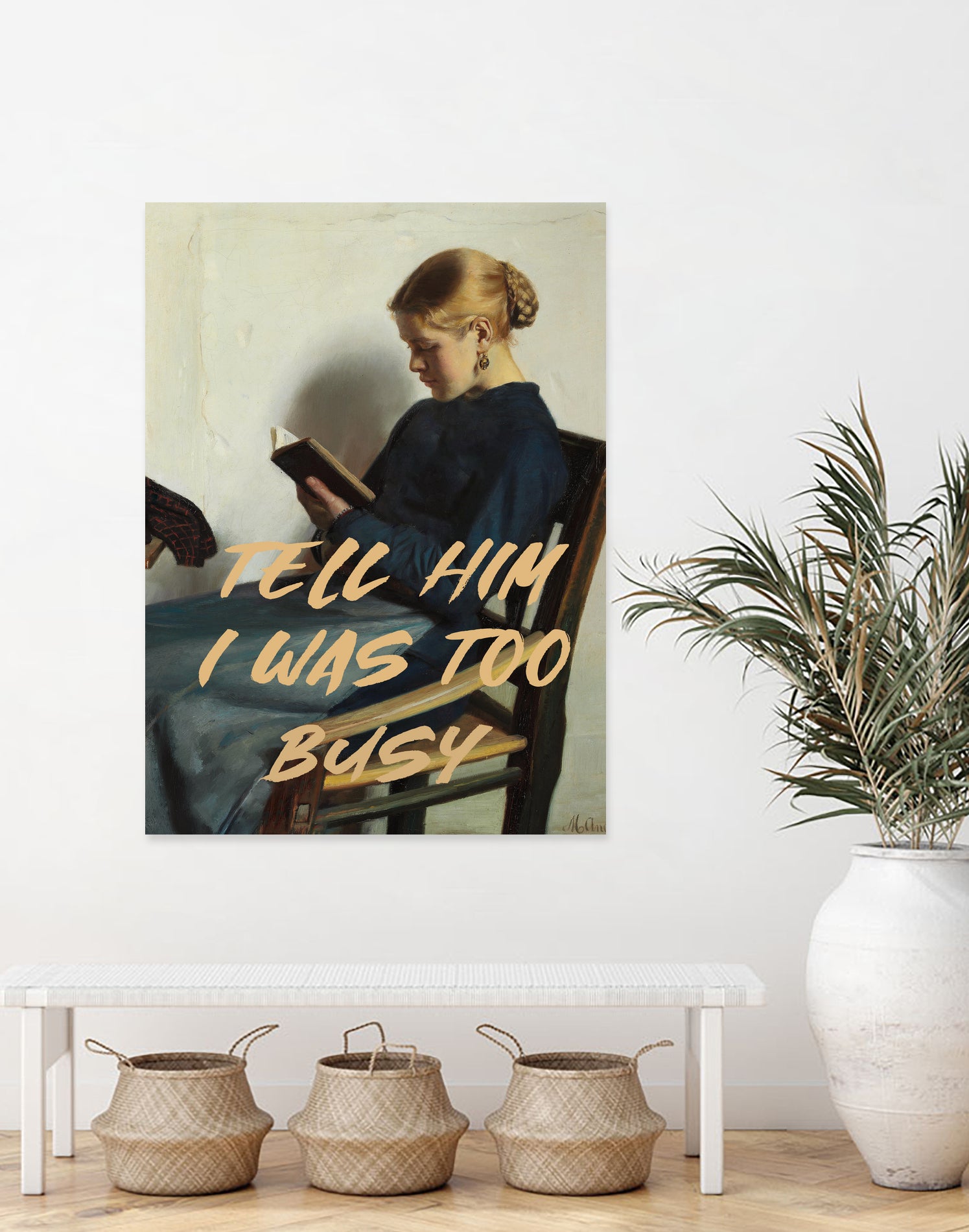 Tell Him I Was To Busy by The Art Concept on GIANT ART - clothing text & quotes clothing