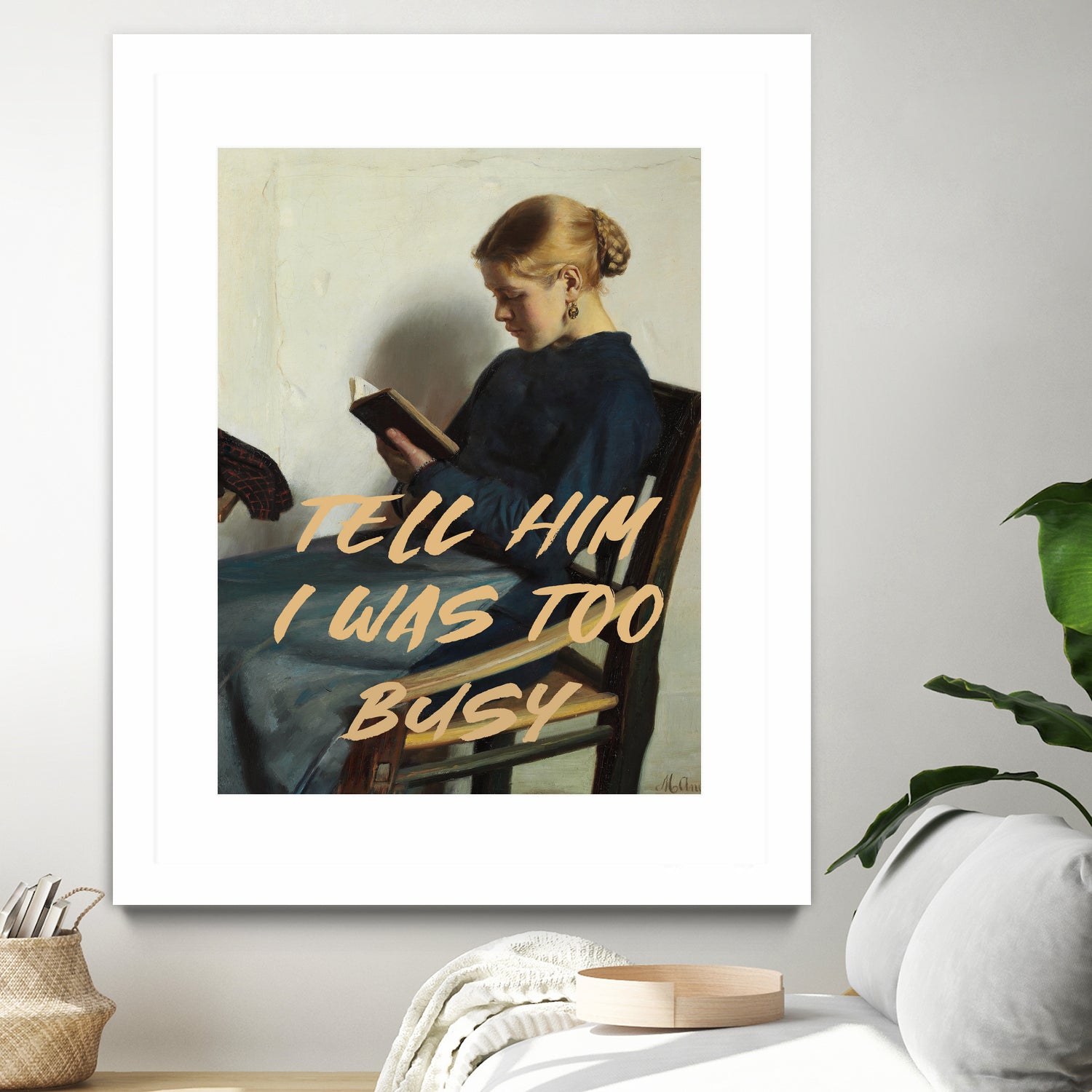 Tell Him I Was To Busy by The Art Concept on GIANT ART - clothing text & quotes clothing