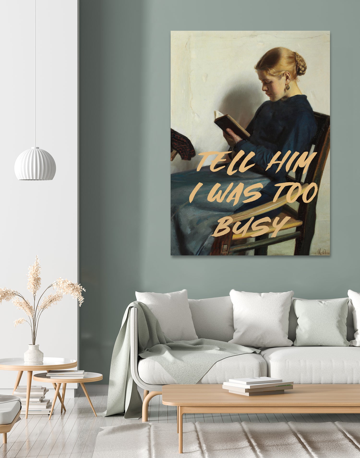 Tell Him I Was To Busy by The Art Concept on GIANT ART - clothing text & quotes clothing