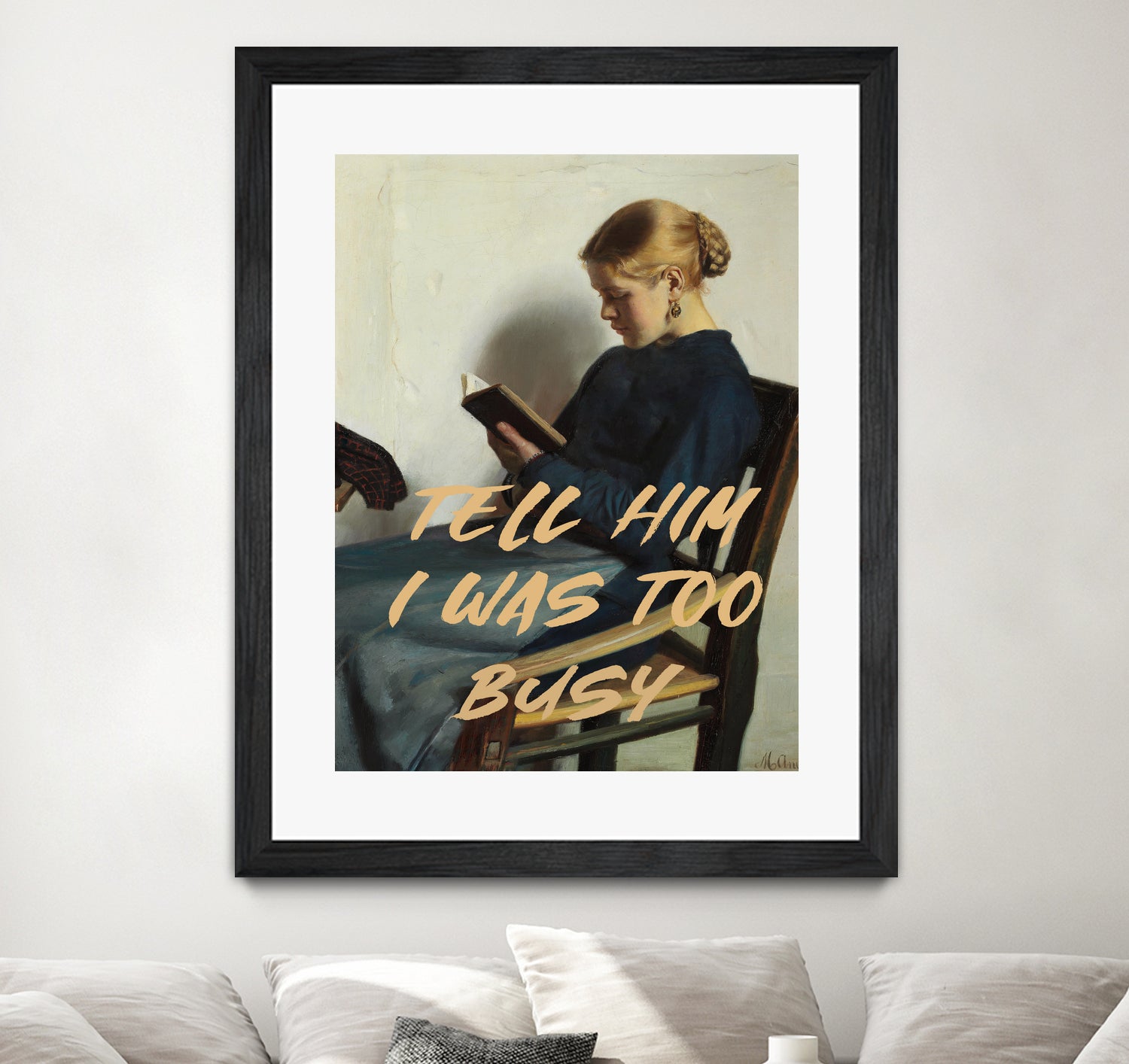 Tell Him I Was To Busy by The Art Concept on GIANT ART - clothing text & quotes clothing