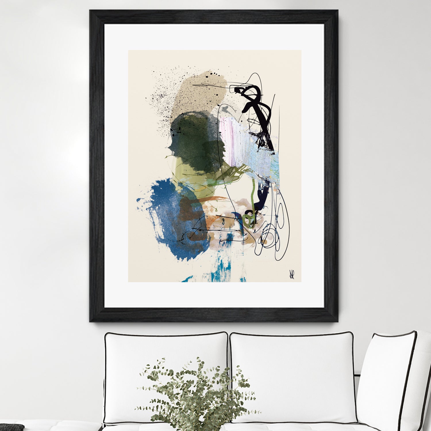 Twin Abstract by Dan on GIANT ART - hobday