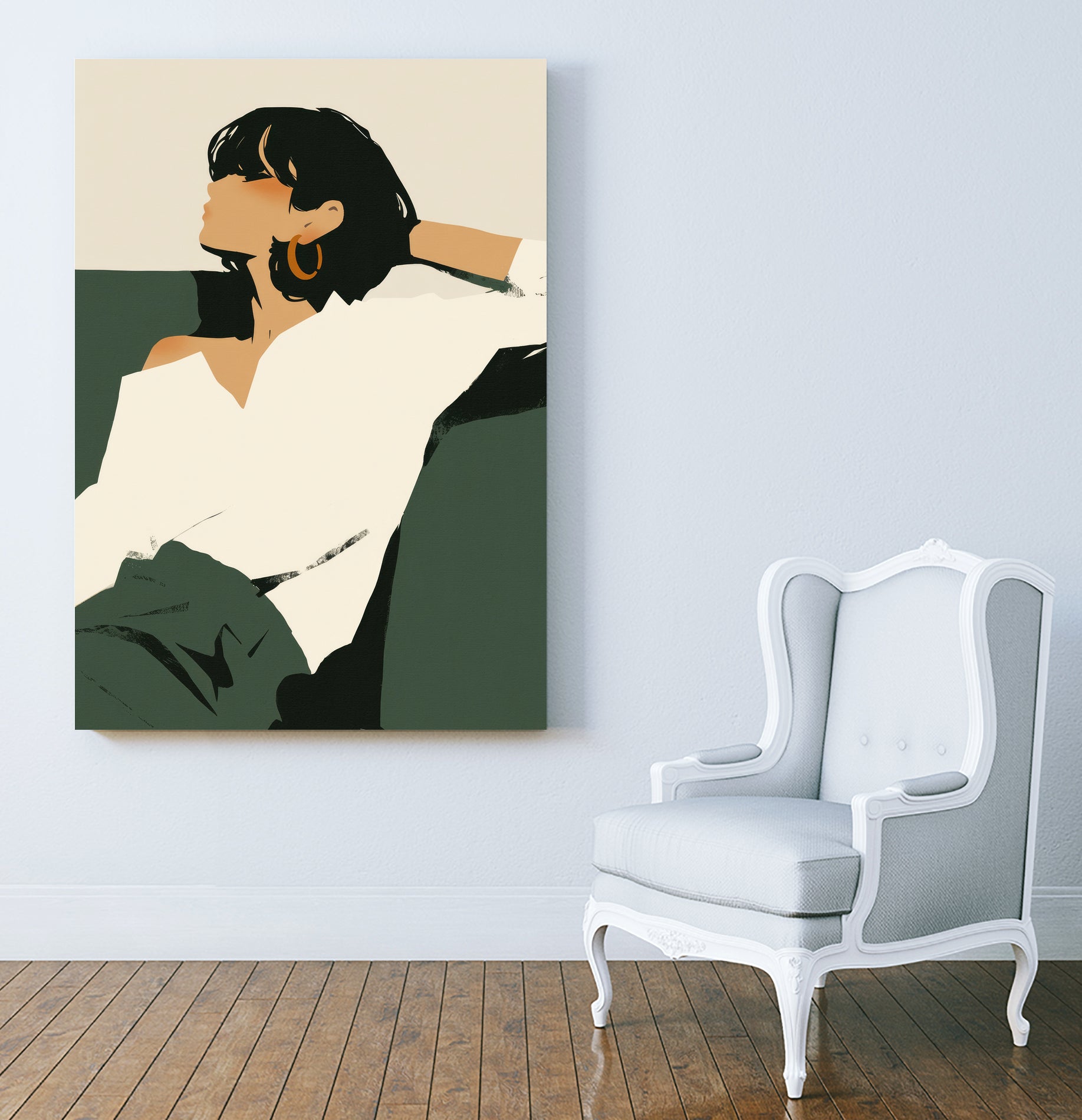 Relaxing woman by Treechild on GIANT ART -