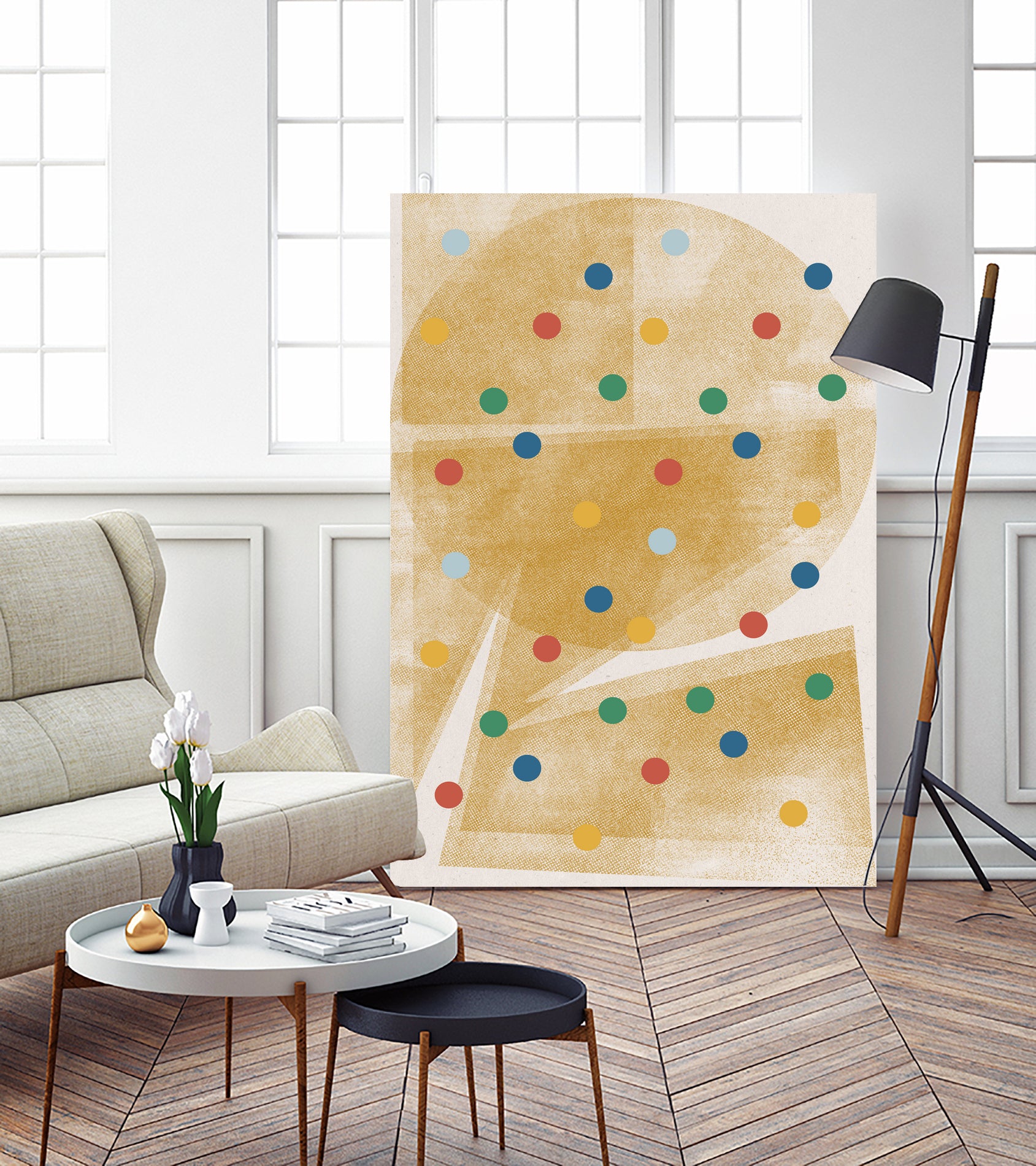 Paper Collage No.6 by The Miuus Studio  on GIANT ART - beige watercolor neutral