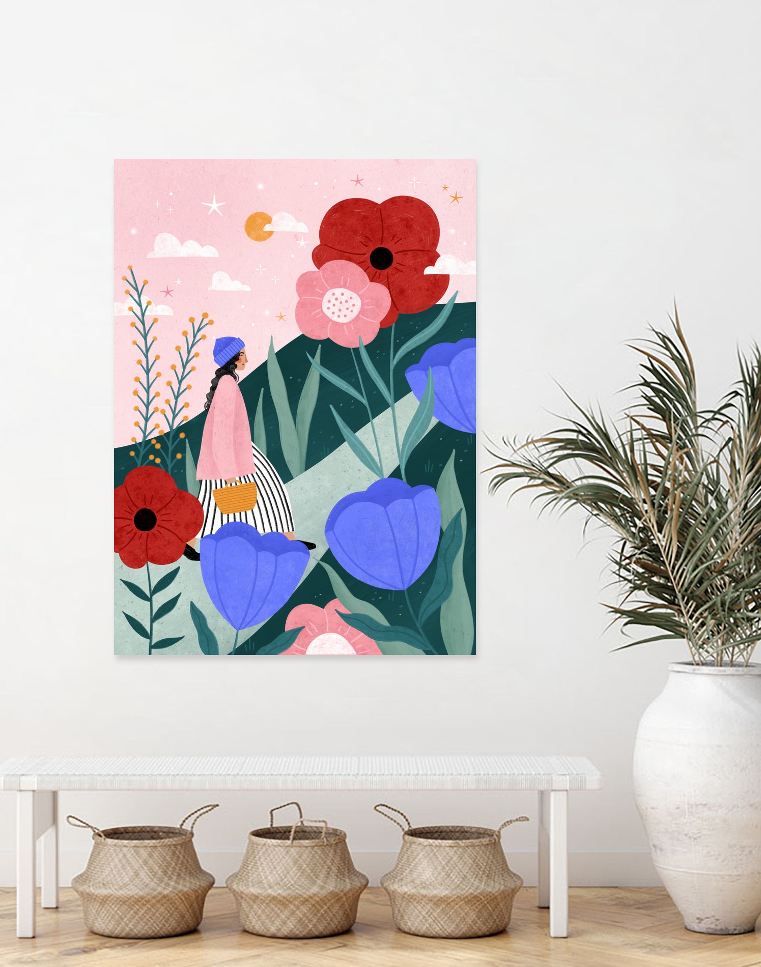 Flower Walk by Bea Muller on GIANT ART - nature and landscapes painting