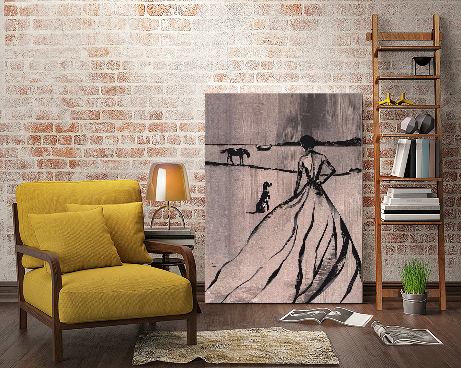 Woman By the Lake by Andreas Magnusson on GIANT ART - paintings drawing