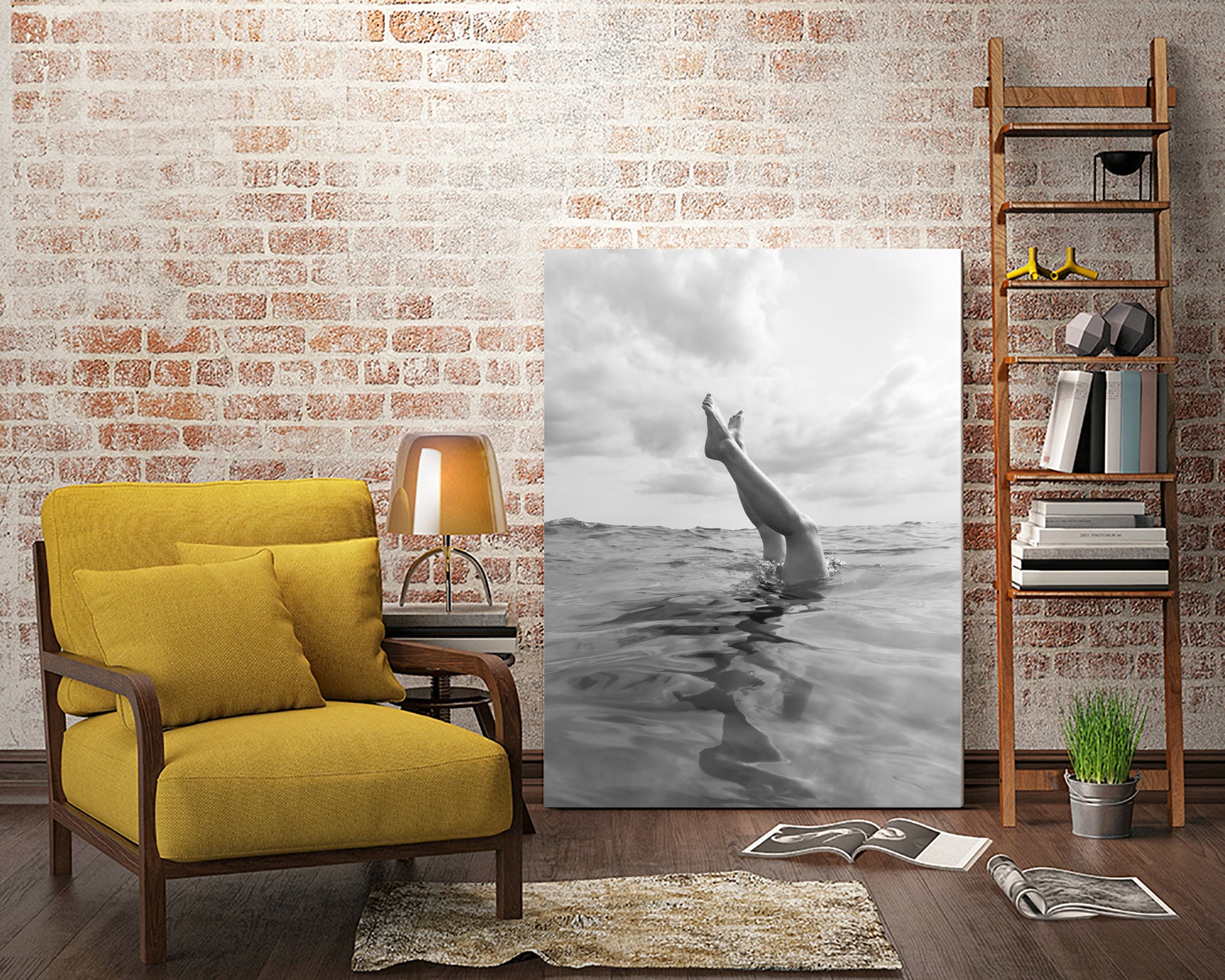 Ocean Dive by Bethany Young on GIANT ART - landscape sky