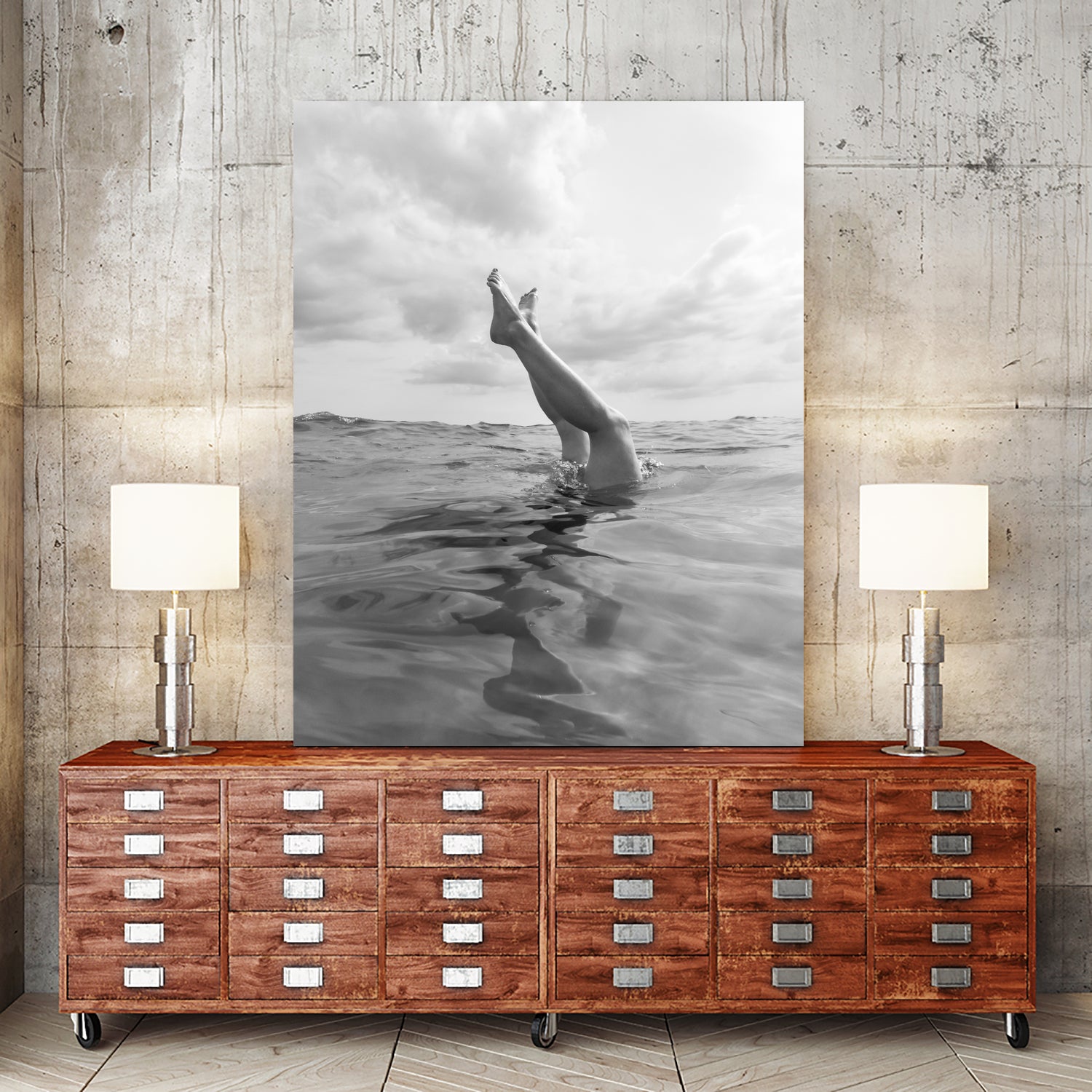 Ocean Dive by Bethany Young on GIANT ART - landscape sky