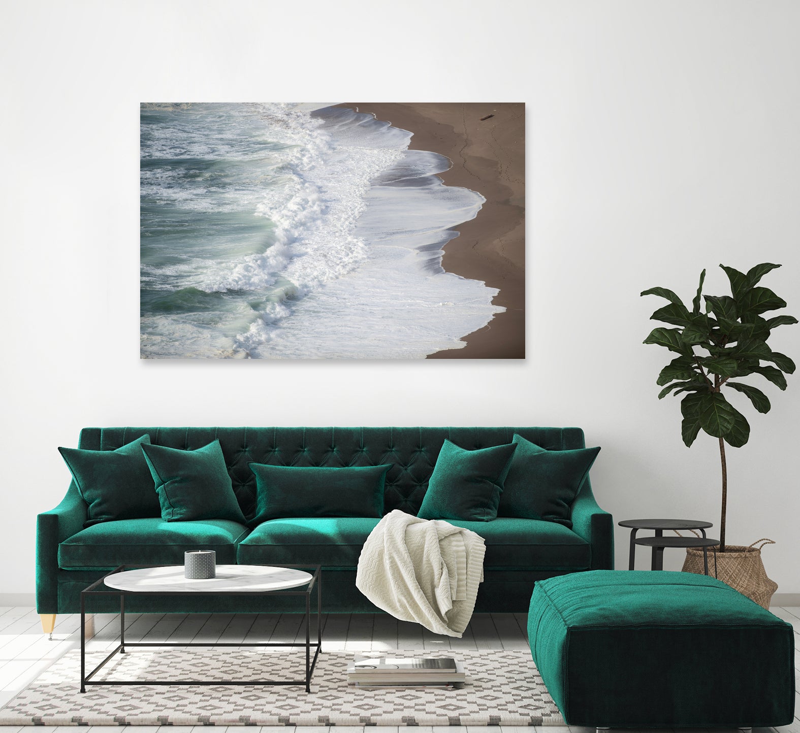 Swelling Sea by Crystal Lynn Collins on GIANT ART - landscape tide