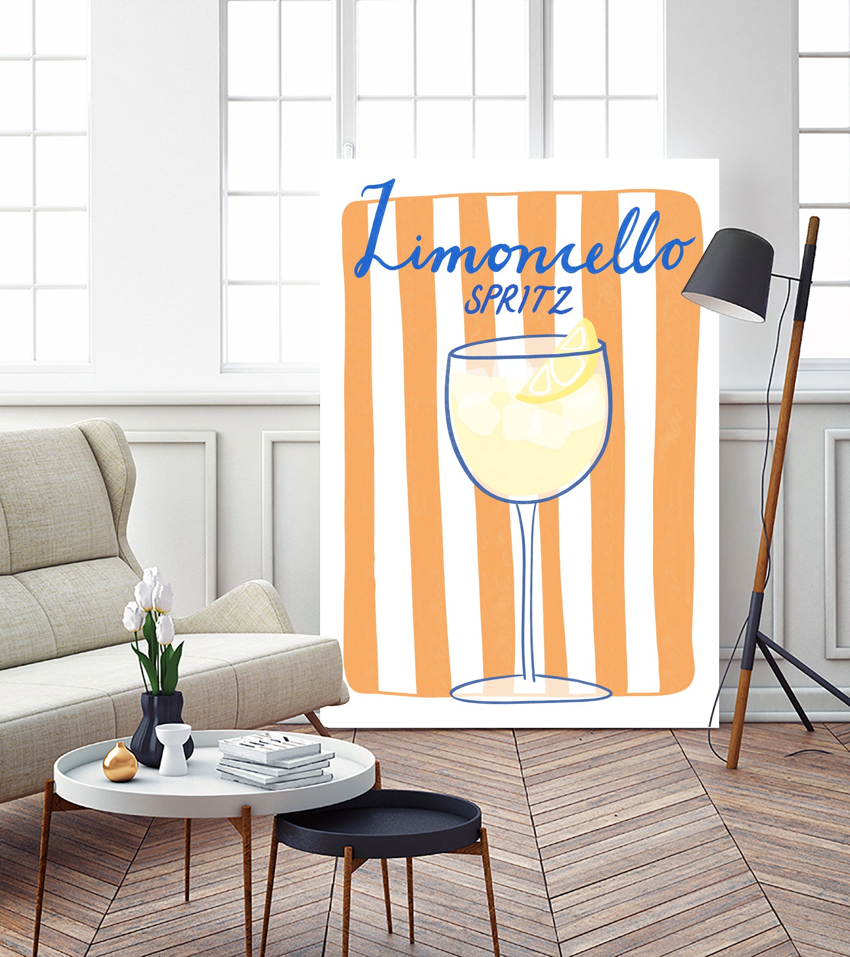 Citrus Delight by Athene Fritsch on GIANT ART - limoncello drink illustration food and drinks limoncello drink illustration