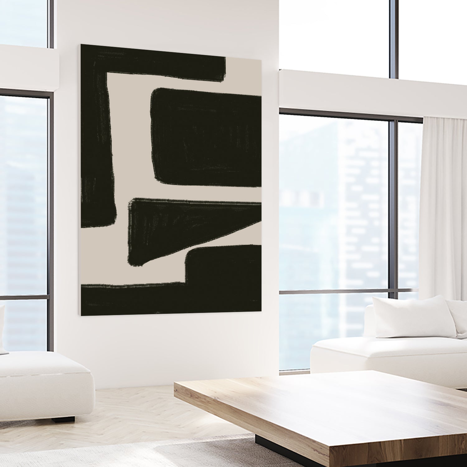 Bold Shadowscape by THE MIUUS STUDIO on GIANT ART - abstract minimalist decor