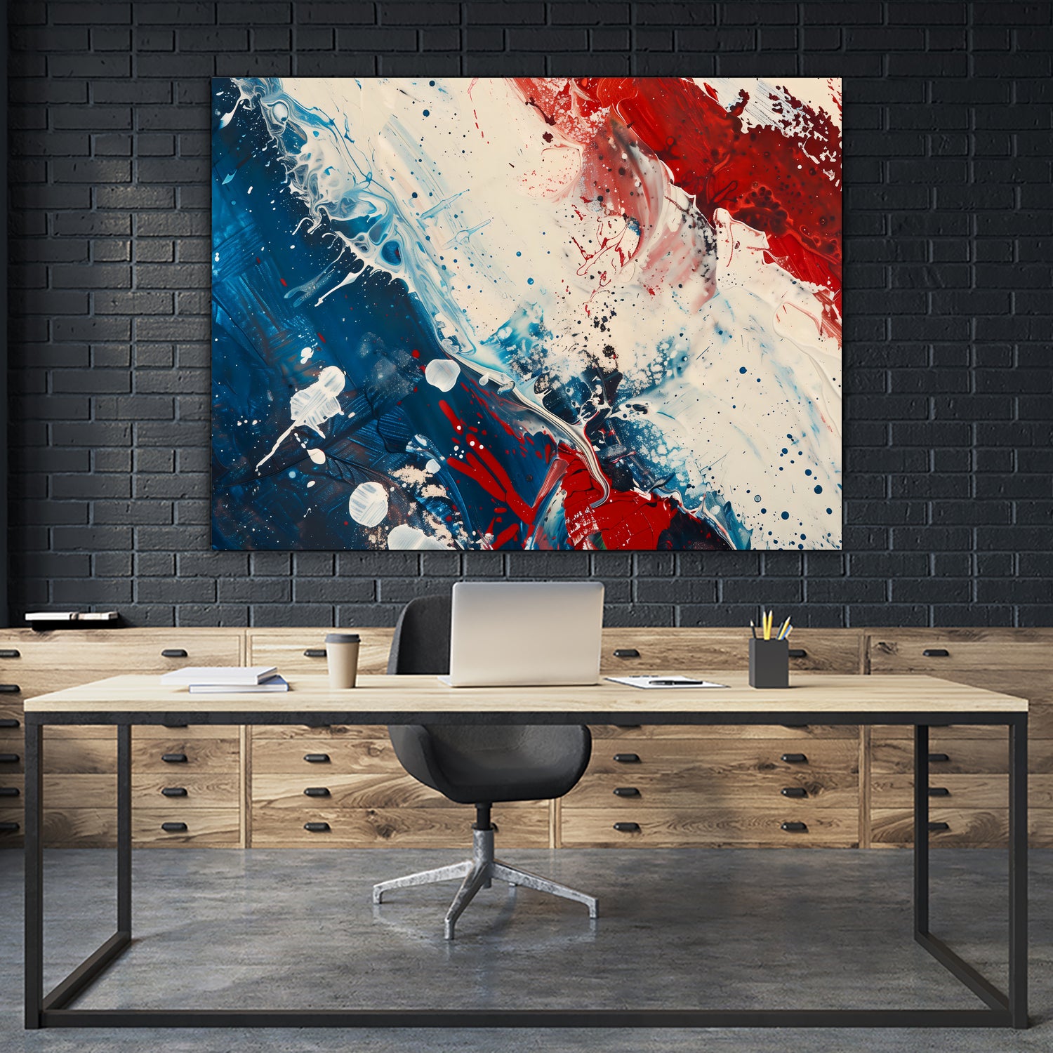 Red White and Blue by Andreas Magnusson on GIANT ART - abstract art