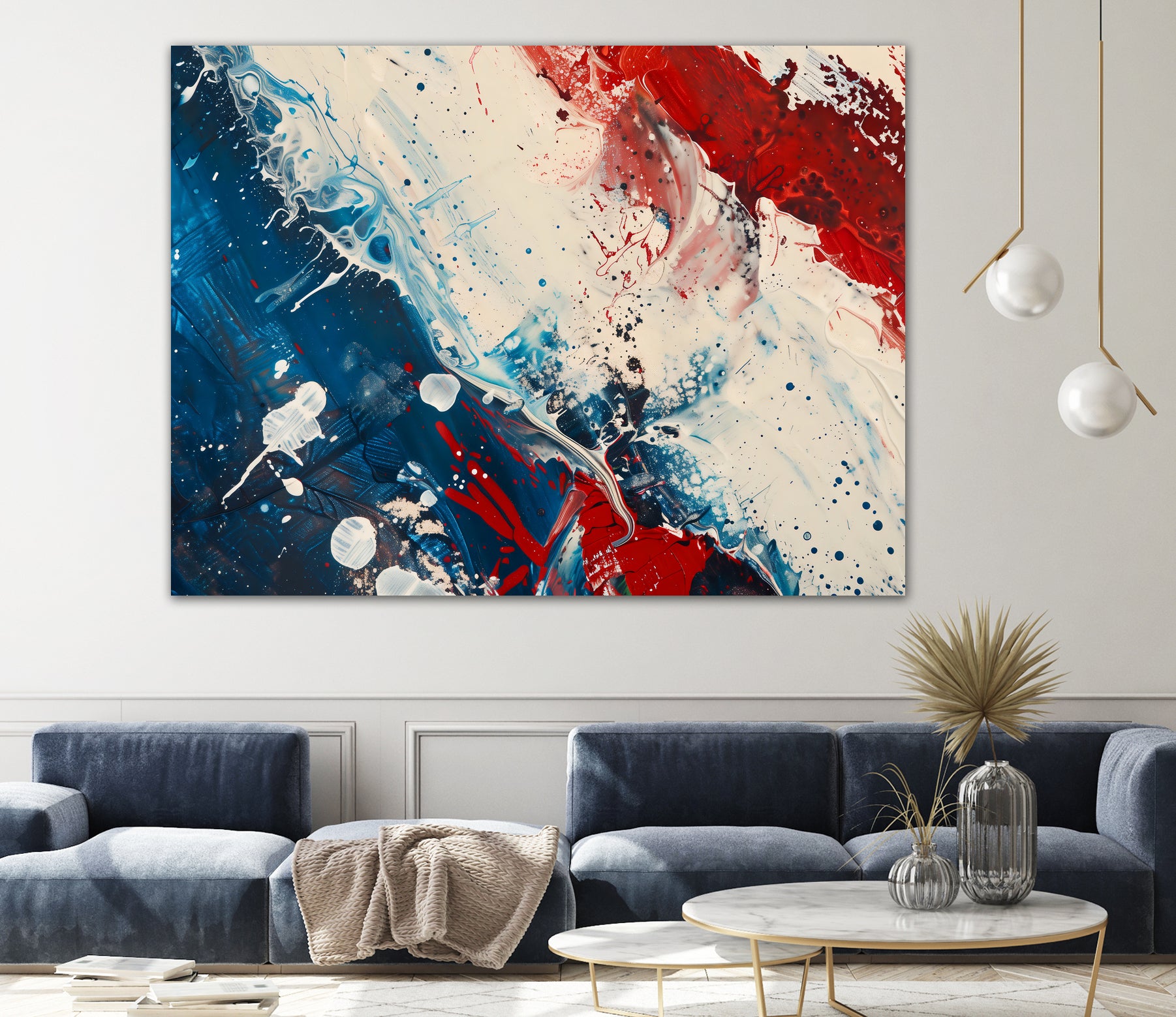 Red White and Blue by Andreas Magnusson on GIANT ART - abstract art