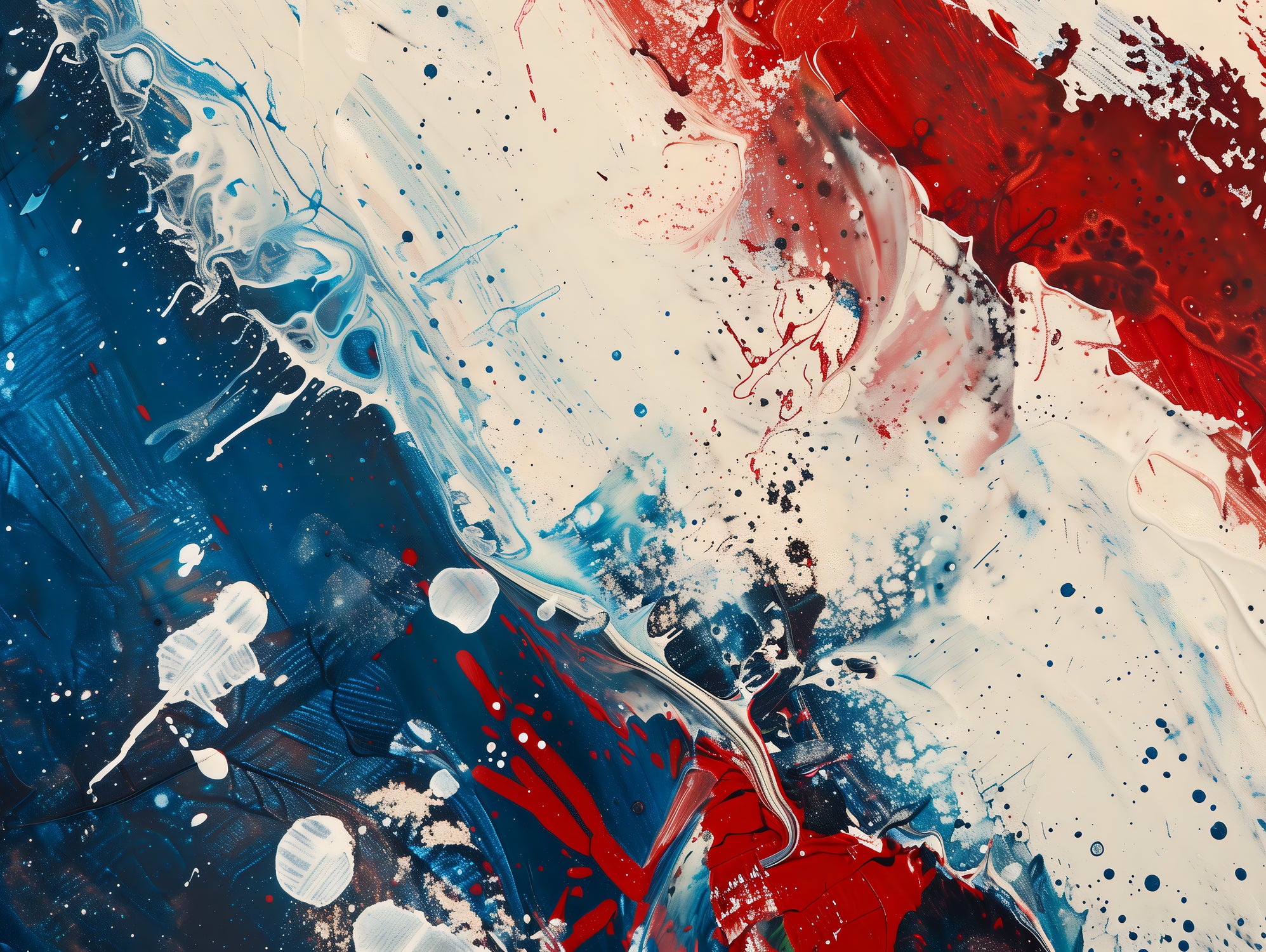 Red White and Blue by Andreas Magnusson on GIANT ART - abstract art