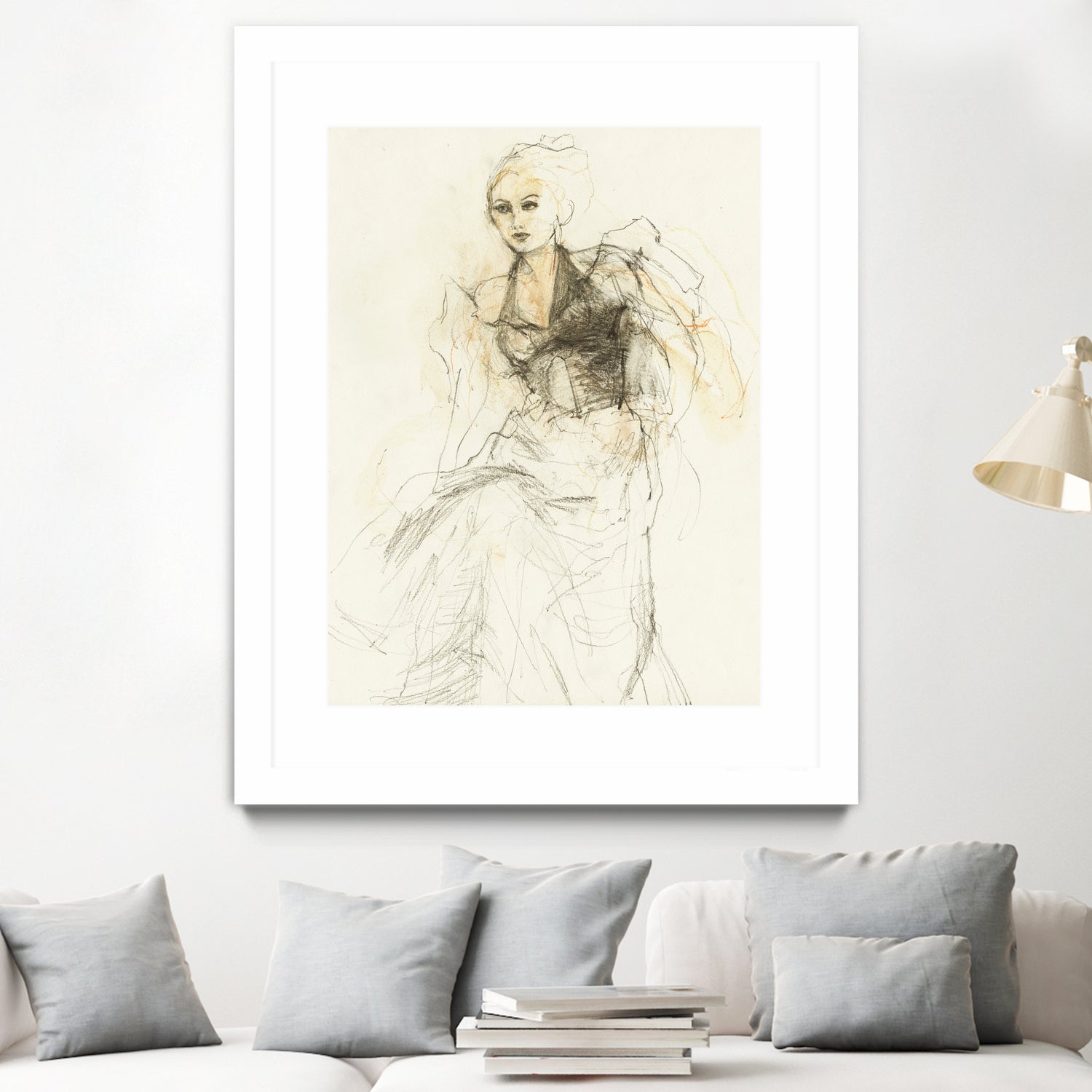 Elegant Sketching by Ute Rathmann on GIANT ART - 5002 illustration