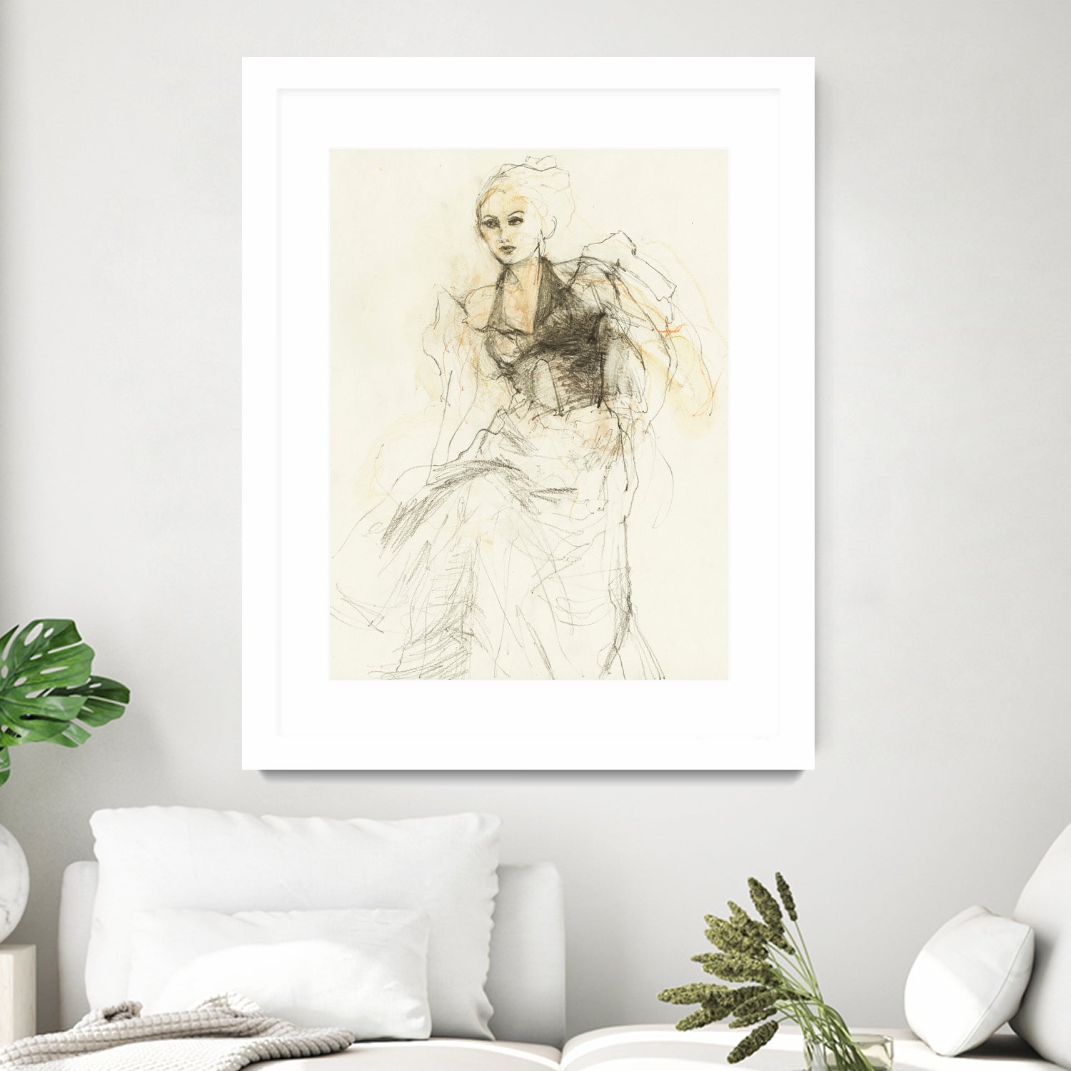 Elegant Sketching by Ute Rathmann on GIANT ART - 5002 illustration