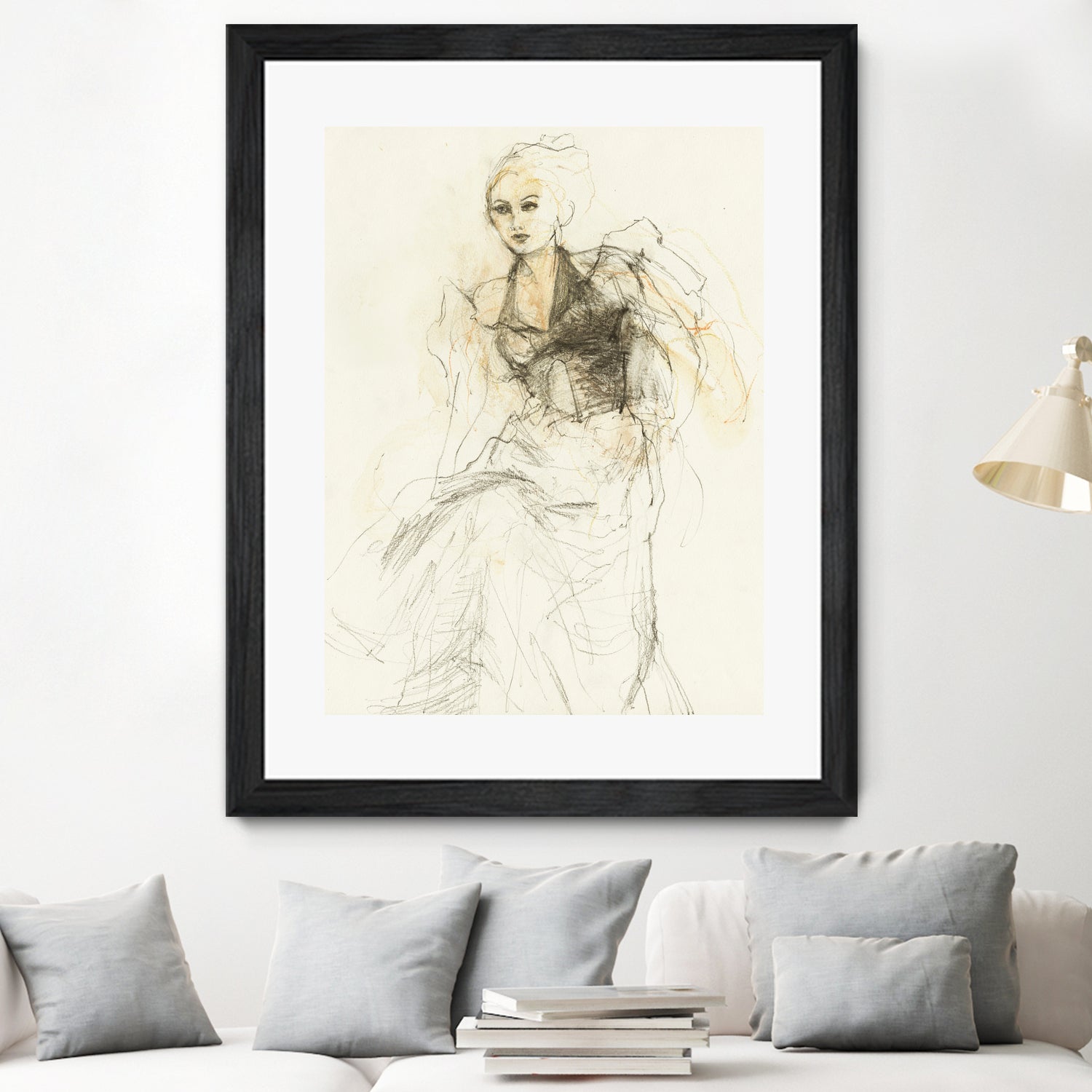 Elegant Sketching by Ute Rathmann on GIANT ART - 5002 illustration