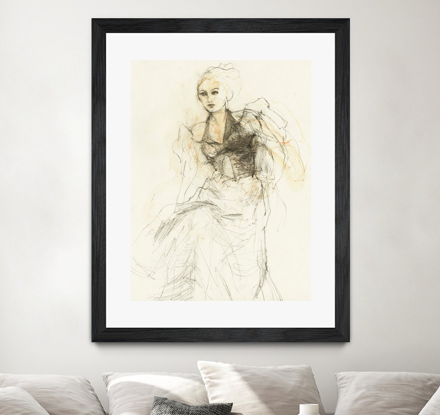 Elegant Sketching by Ute Rathmann on GIANT ART - 5002 illustration