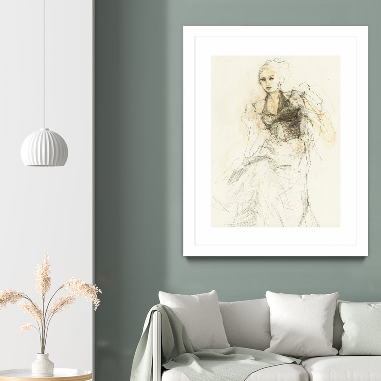 Elegant Sketching by Ute Rathmann on GIANT ART - 5002 illustration