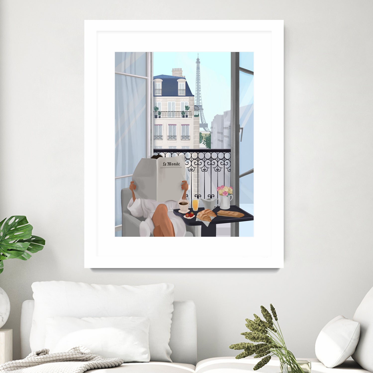 Paris Balcony by Petra Lizde on GIANT ART - illustration  paris