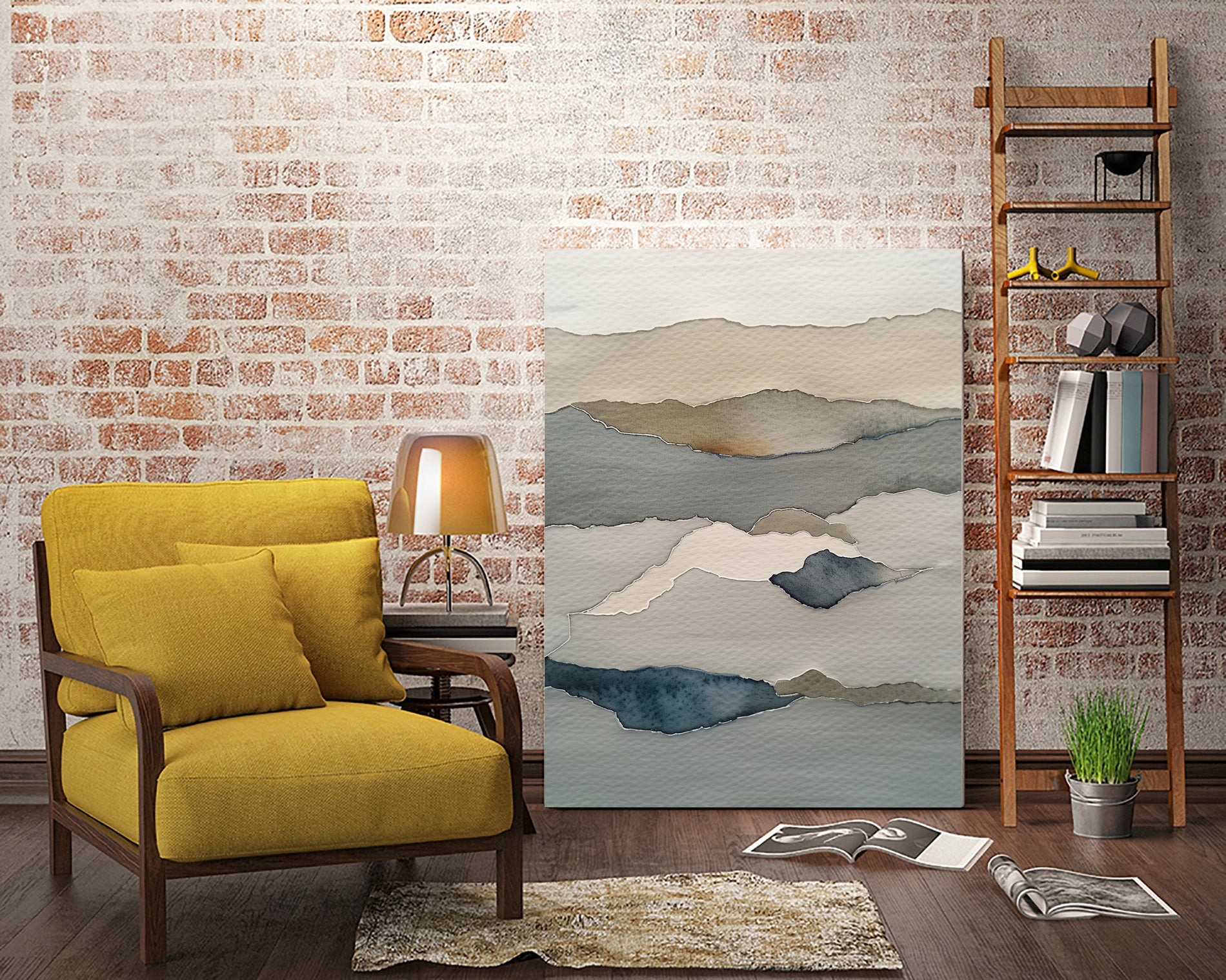 Landscape 002 by May Hilma on GIANT ART - abstract mountains