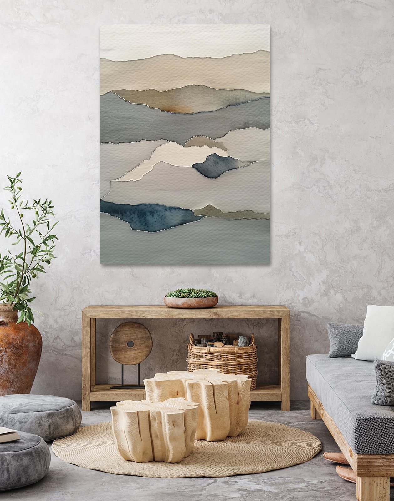 Landscape 002 by May Hilma on GIANT ART - abstract mountains