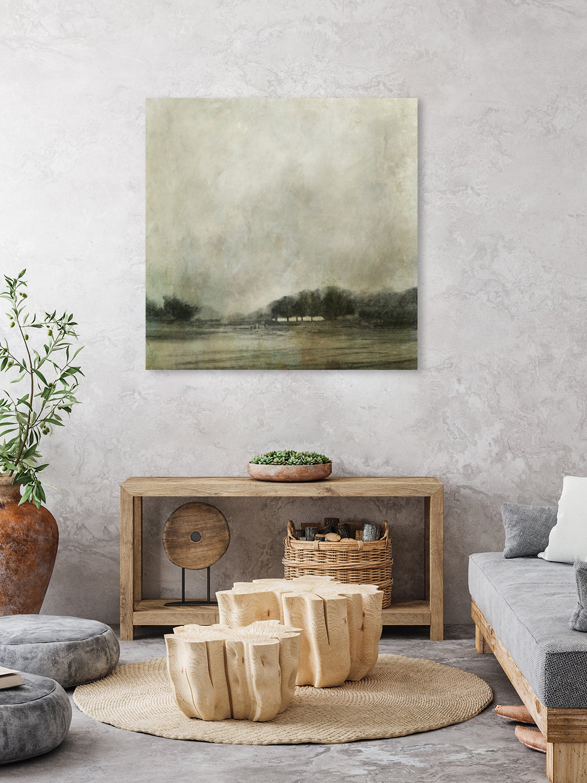 Through the Trees by Dan Hobday on GIANT ART - landscape painting