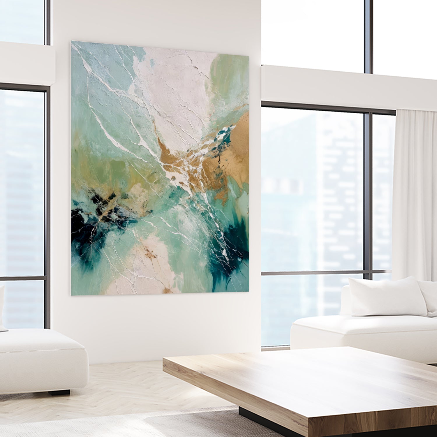 Ethereal Currents by Alpenglow Workshop on GIANT ART - abstract abstract art