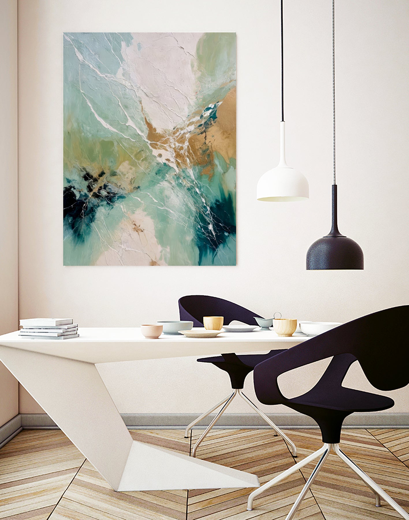 Ethereal Currents by Alpenglow Workshop on GIANT ART - abstract abstract art