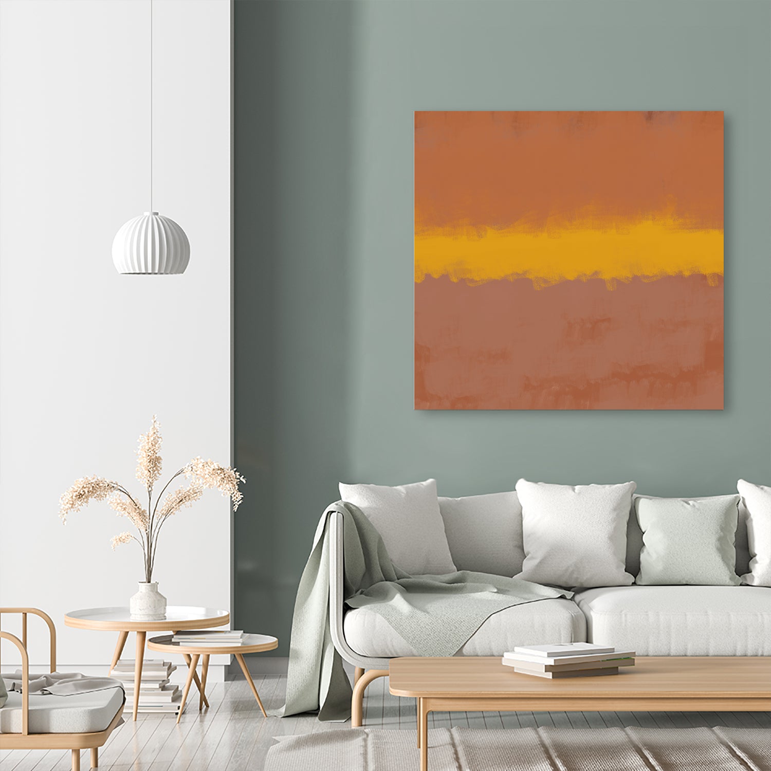 MODERN CALM by THE on GIANT ART - orange miuus studio rothko