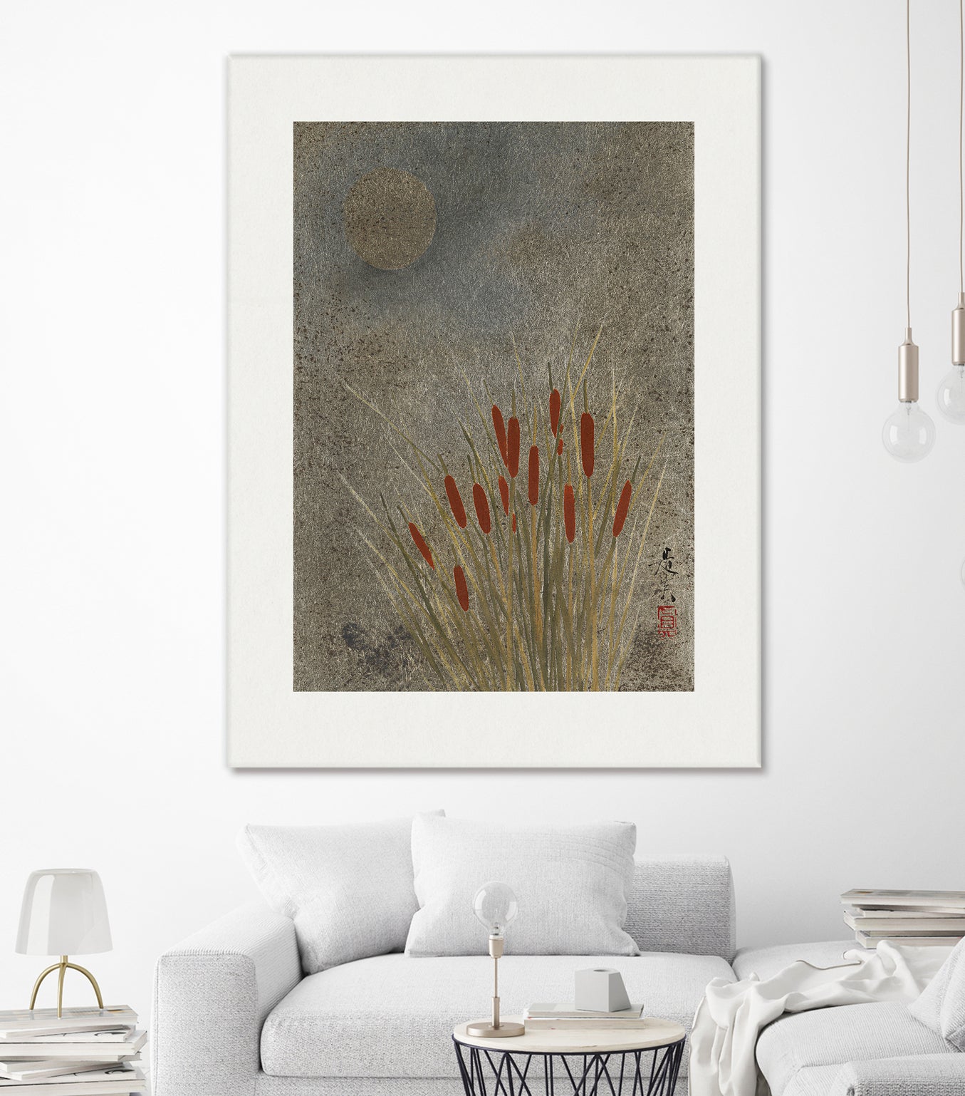 Japanese Grass Field At Night (1807a€“1891) by Shibata Zeshin on GIANT ART - 9449 illustration