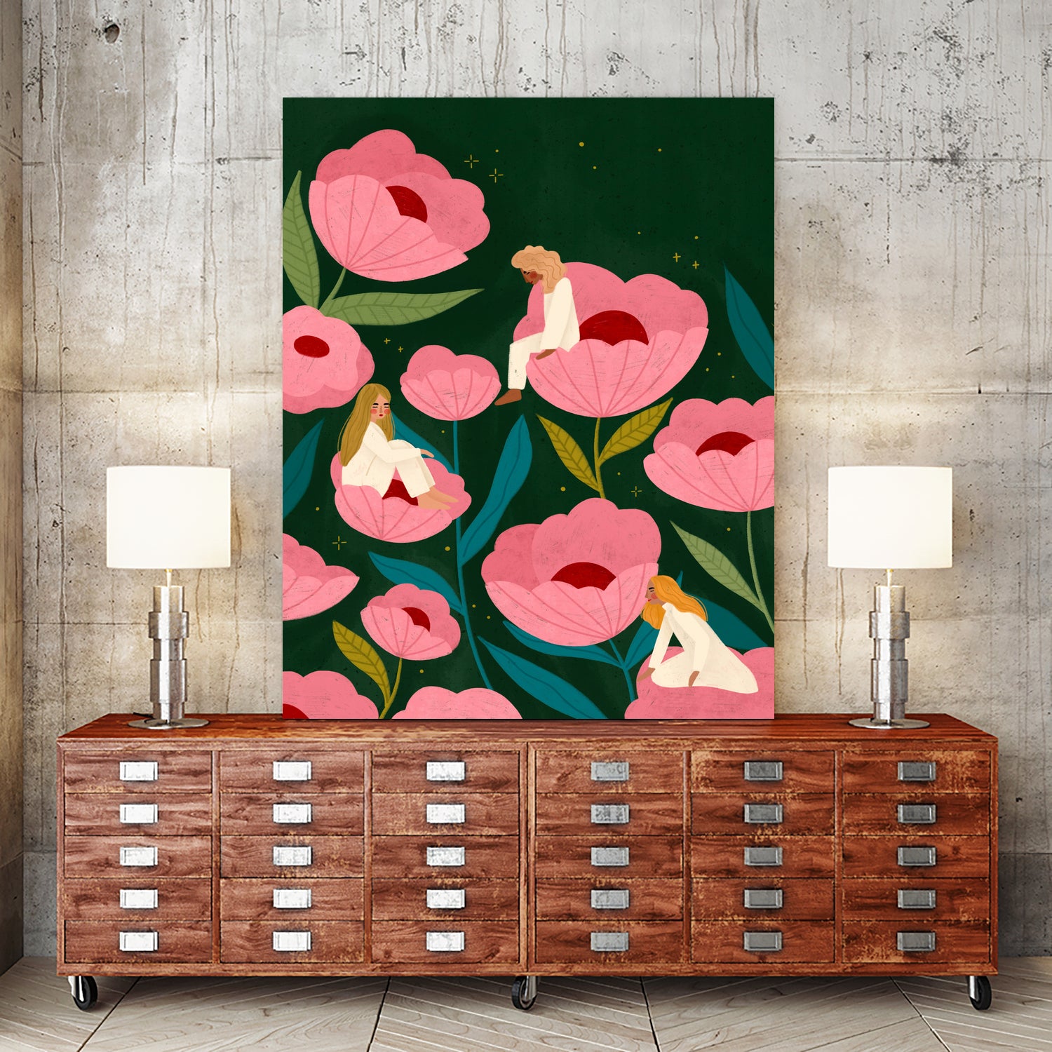 Habitat by Bea Muller on GIANT ART - flowers and plants flower