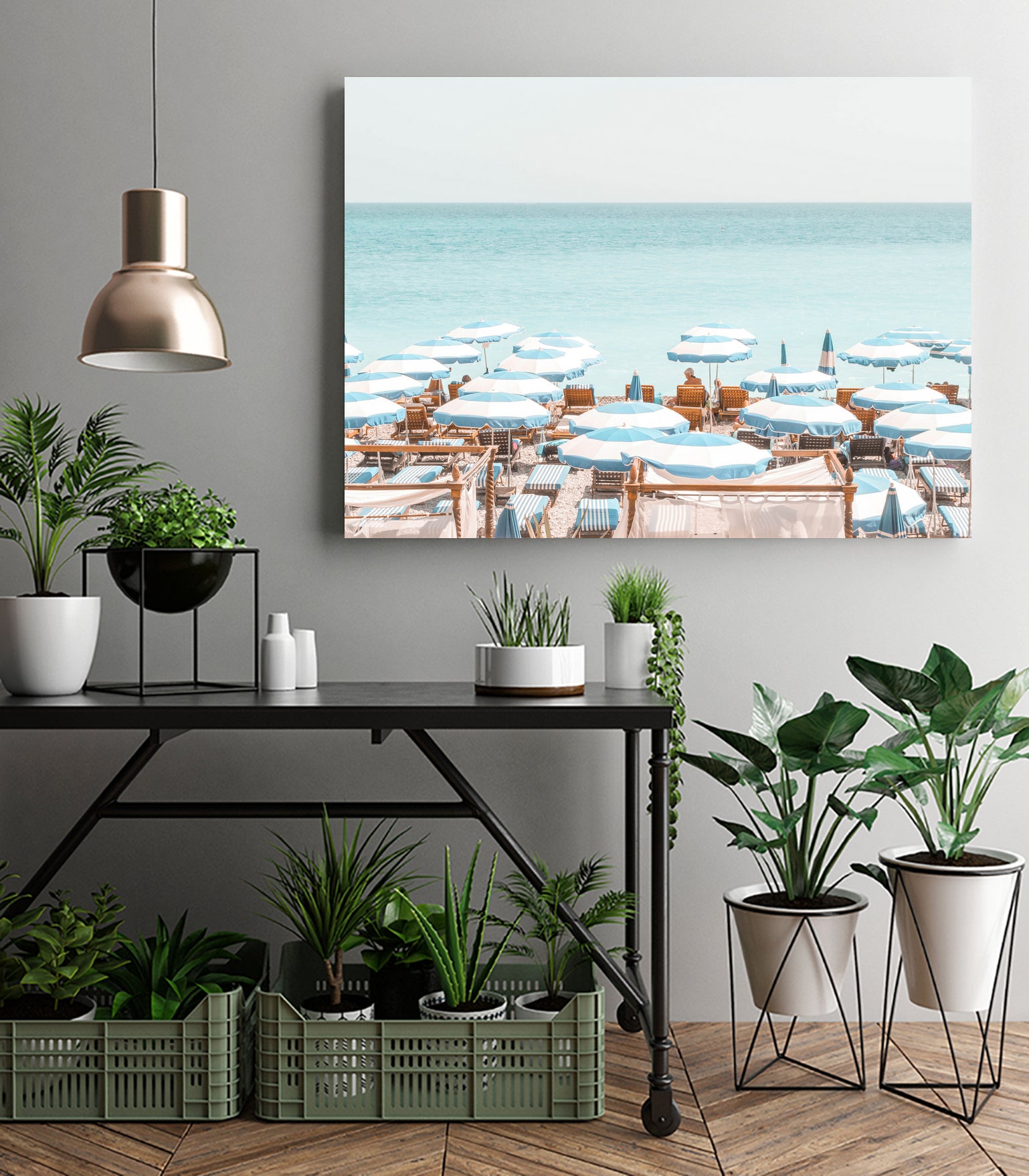 Blueriviera36x48 by Grace Digital Art on GIANT ART - landscape sky